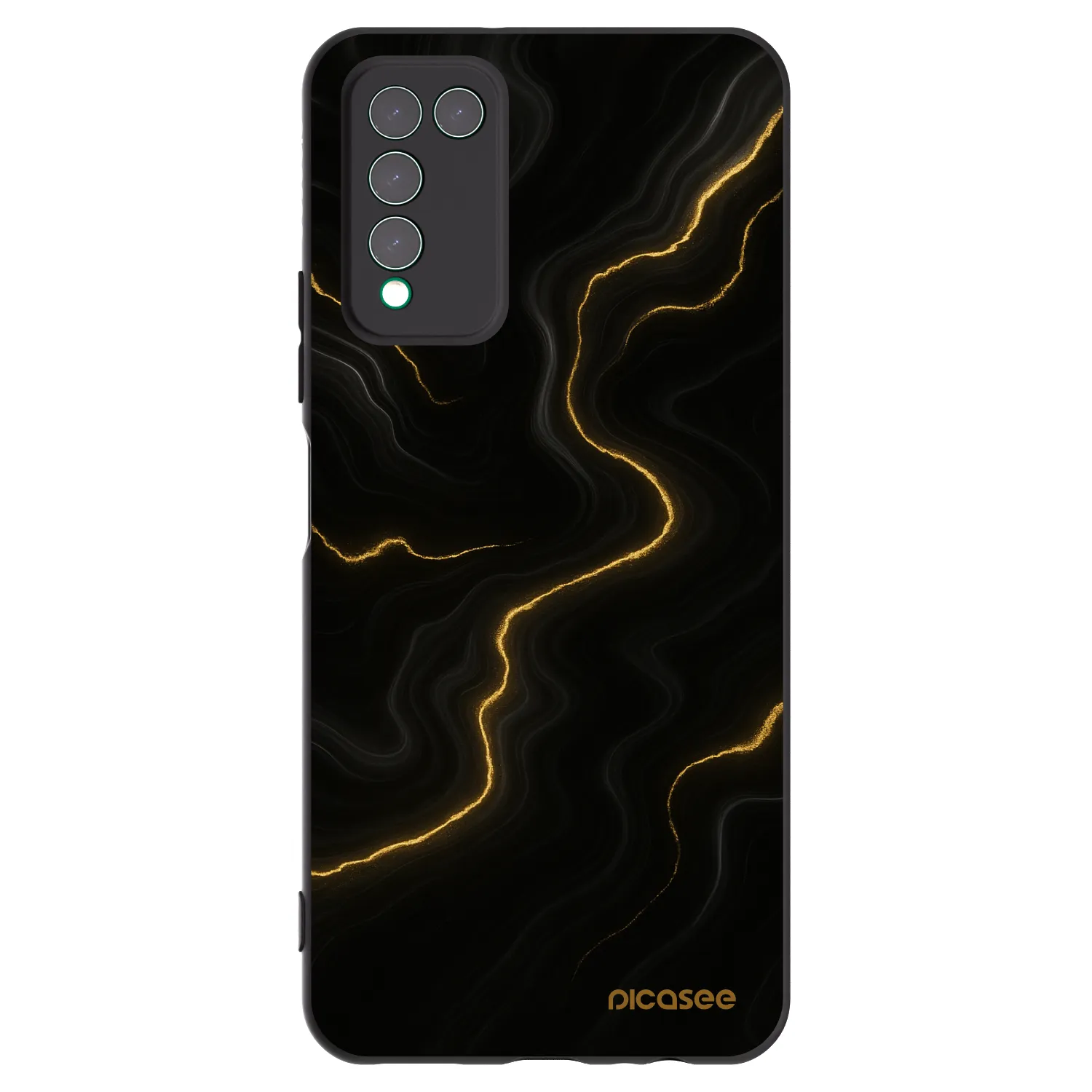 Picasee Honor 10X Lite Hülle - Schwarzes Silikon - Thunder