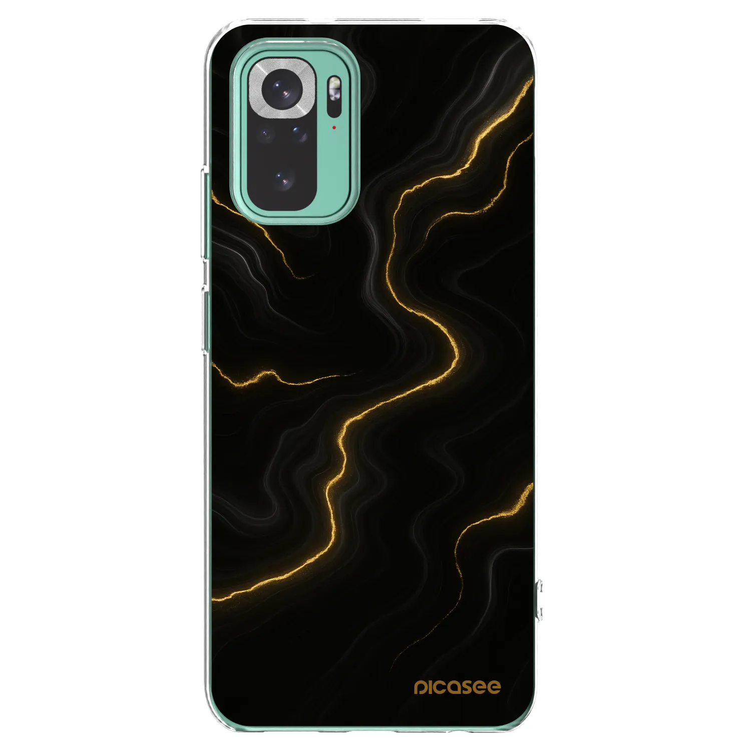 Picasee Xiaomi Redmi Note 10 Pro Hülle - Transparentes Silikon - Thunder
