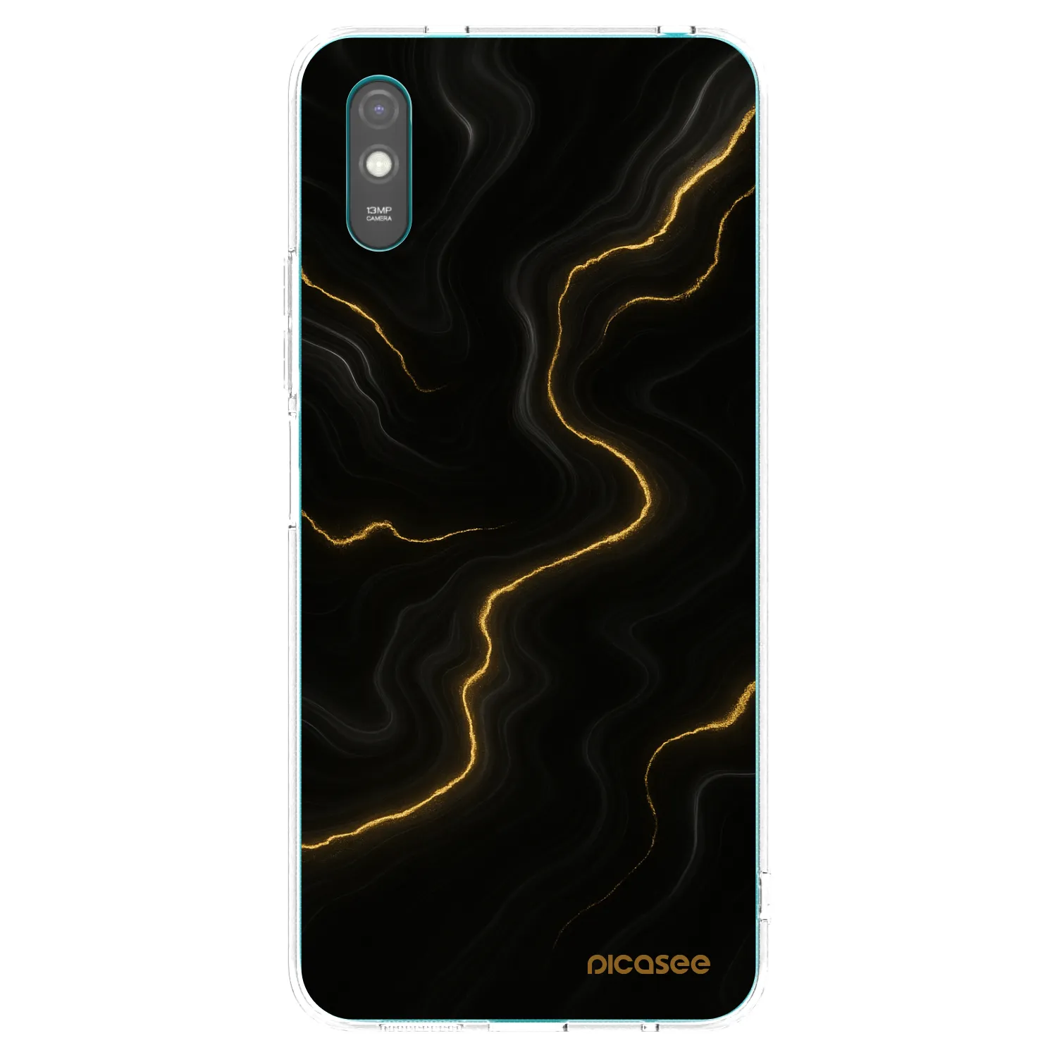 Picasee Xiaomi Redmi 9AT Hülle - Transparentes Silikon - Thunder