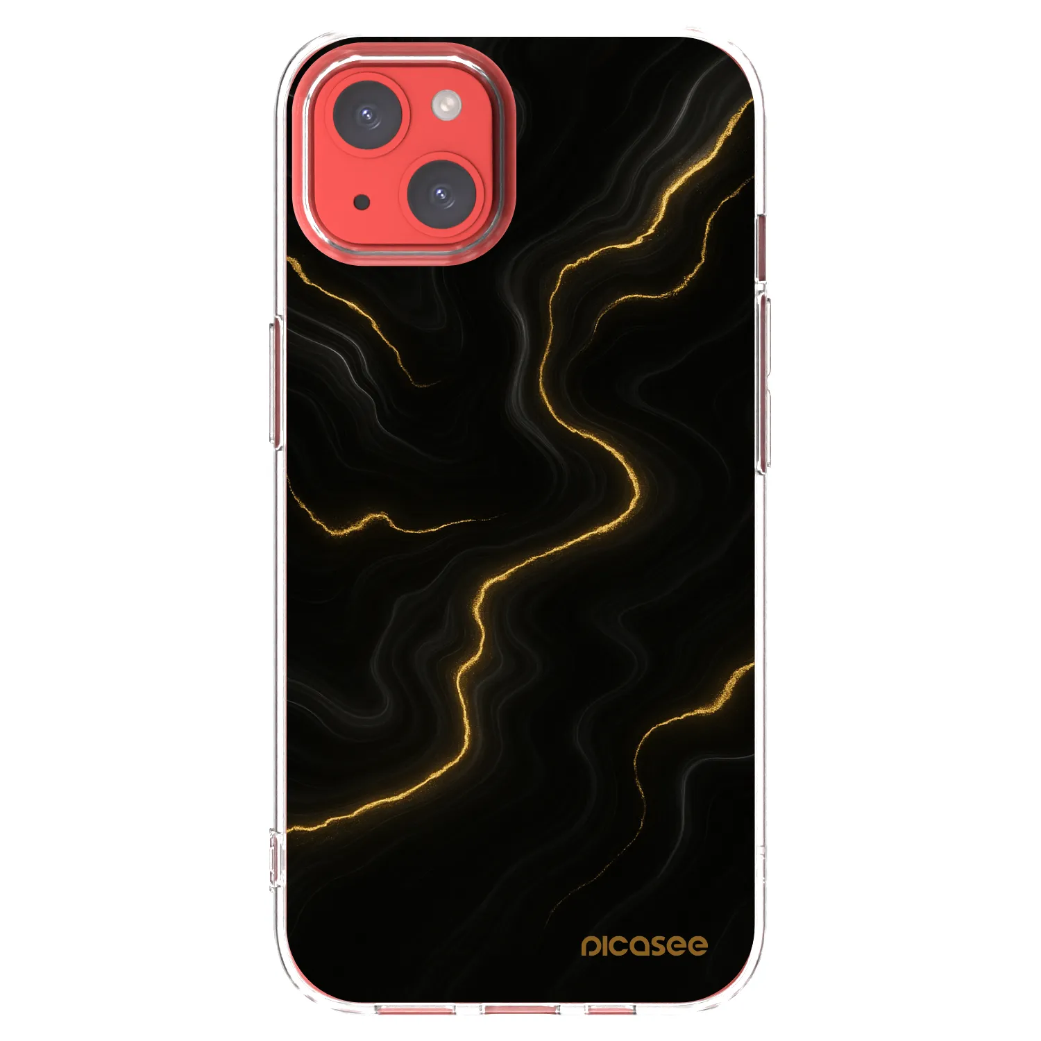 Picasee Apple iPhone 13 Hülle - Transparentes Silikon - Thunder