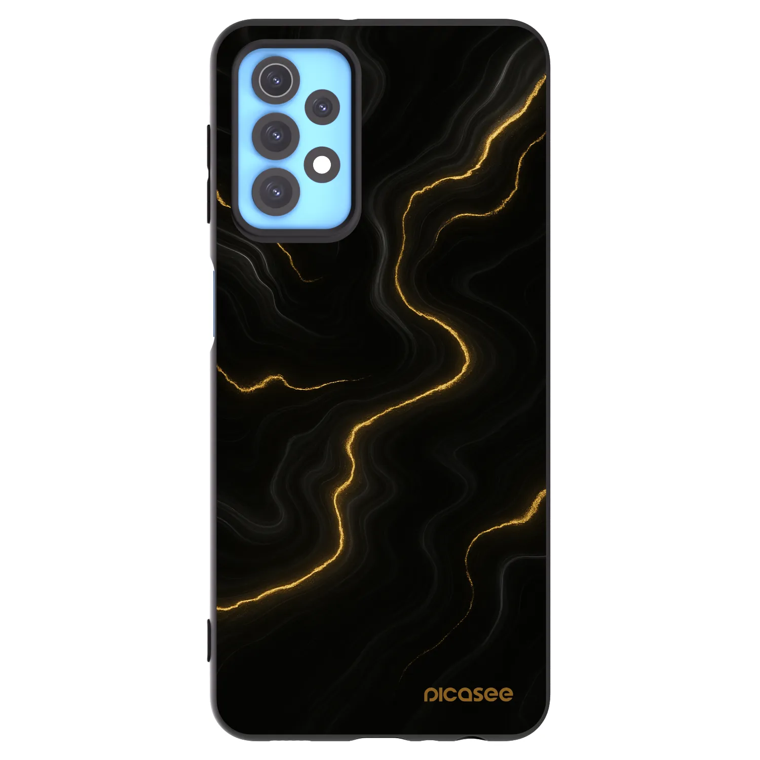 Picasee Samsung Galaxy A32 4G SM-A325F Hülle - Schwarzes Silikon - Thunder