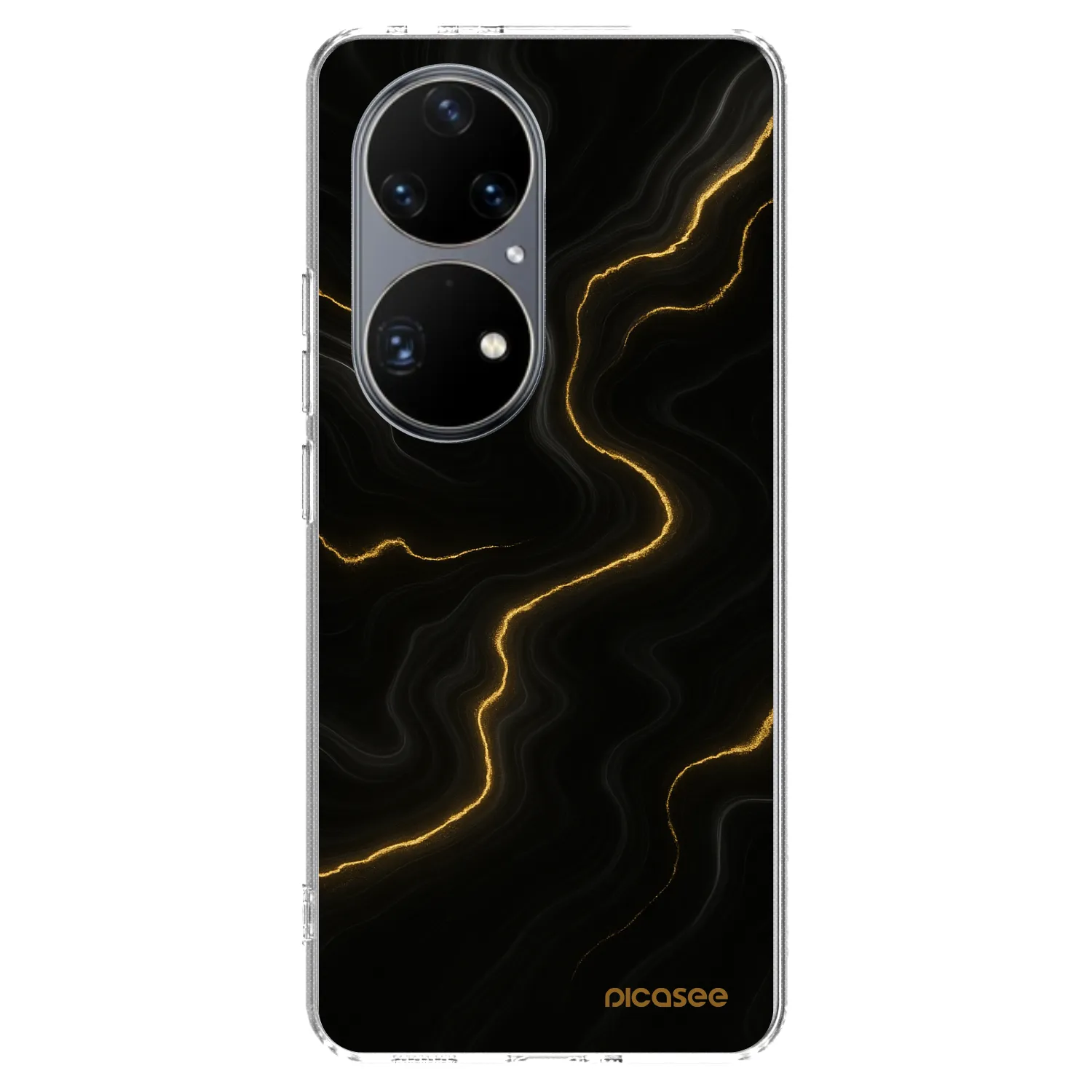 Picasee Huawei P50 Hülle - Transparentes Silikon - Thunder