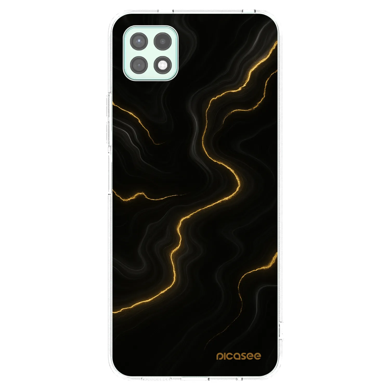 Picasee Samsung Galaxy A22 A226B 5G Hülle - Transparentes Silikon - Thunder