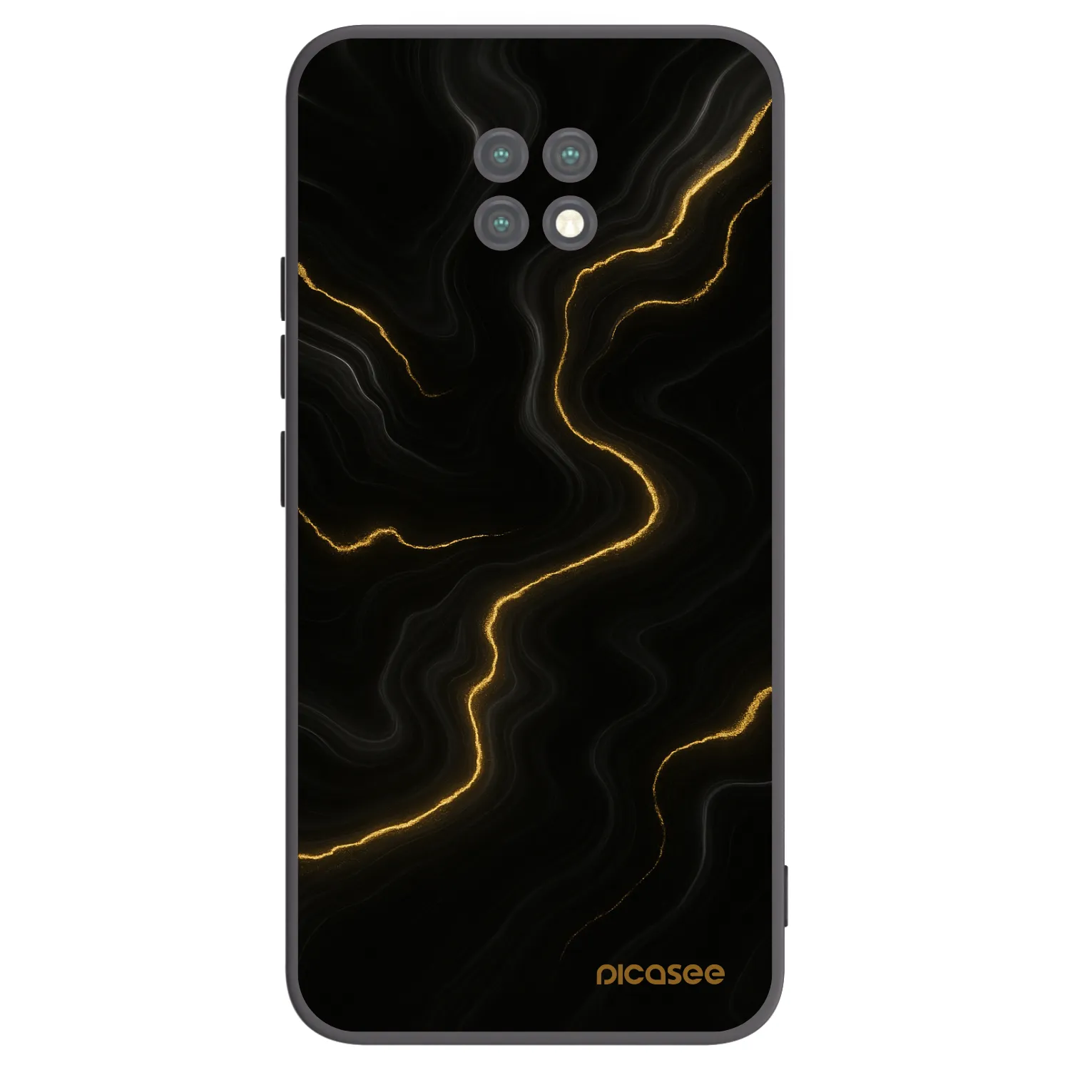 Picasee Xiaomi Redmi Note 9T Hülle - Schwarzes Silikon - Thunder