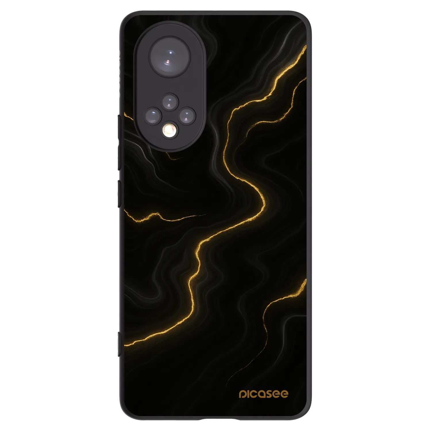 Picasee Huawei Nova 9 Hülle - Schwarzes Silikon - Thunder