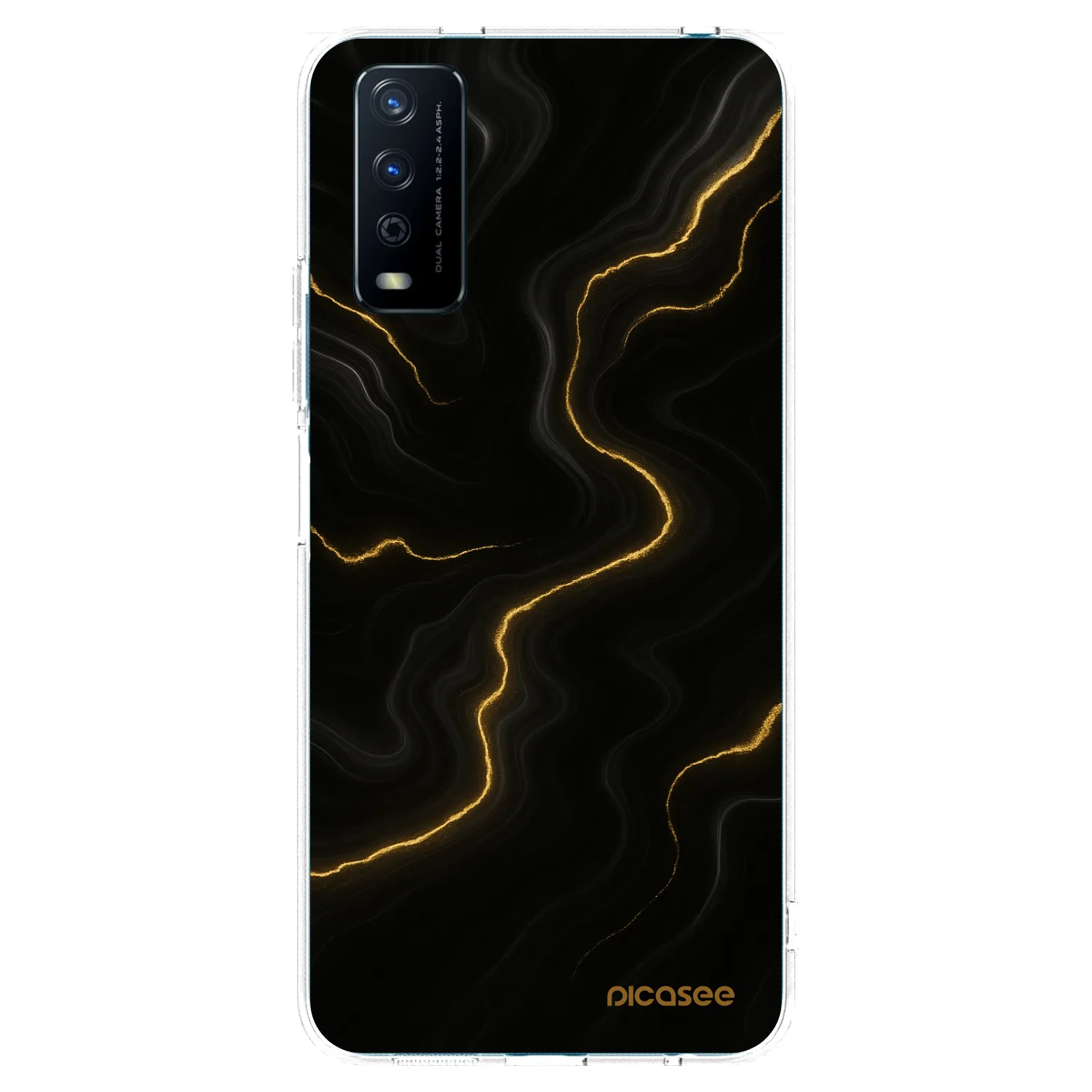 Picasee Vivo Y11s Hülle - Transparentes Silikon - Thunder
