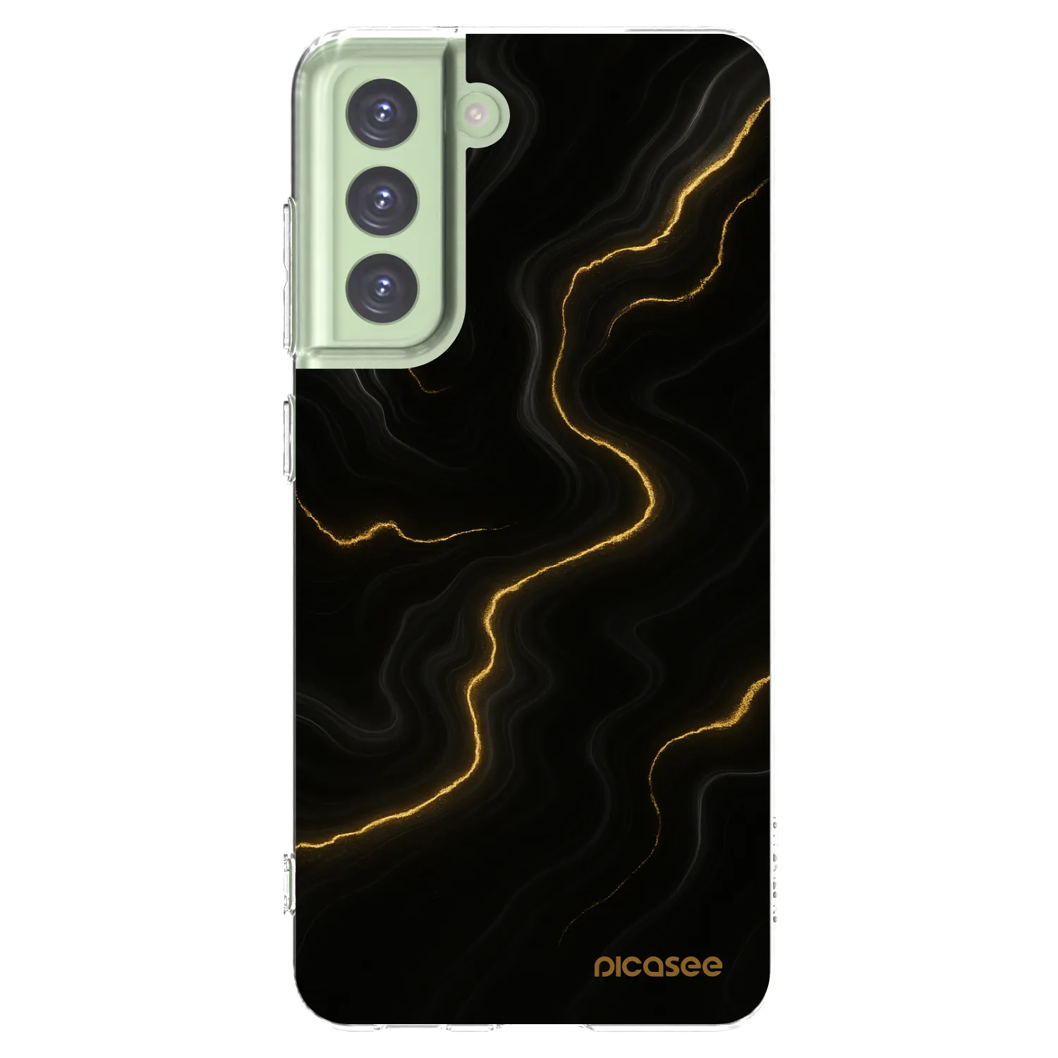 Picasee Samsung Galaxy S21 FE 5G Hülle - Transparentes Silikon - Thunder