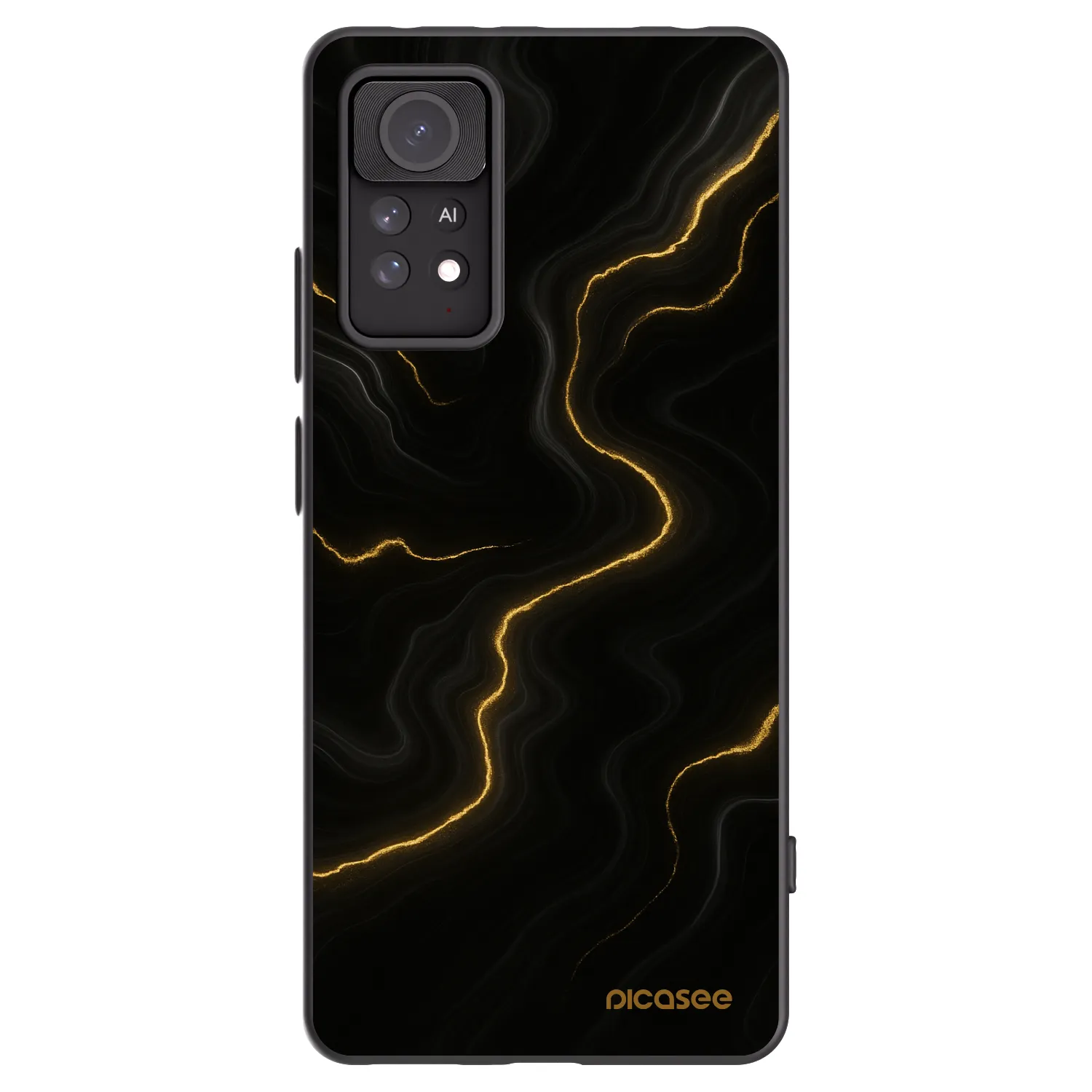 Picasee Xiaomi Redmi Note 11 Pro Hülle - Schwarzes Silikon - Thunder