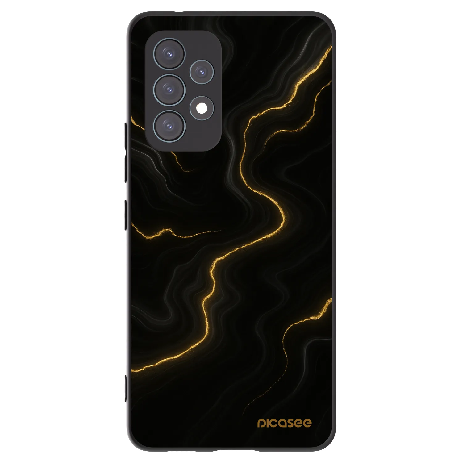 Picasee Samsung Galaxy A53 5G A536 Hülle - Schwarzes Silikon - Thunder