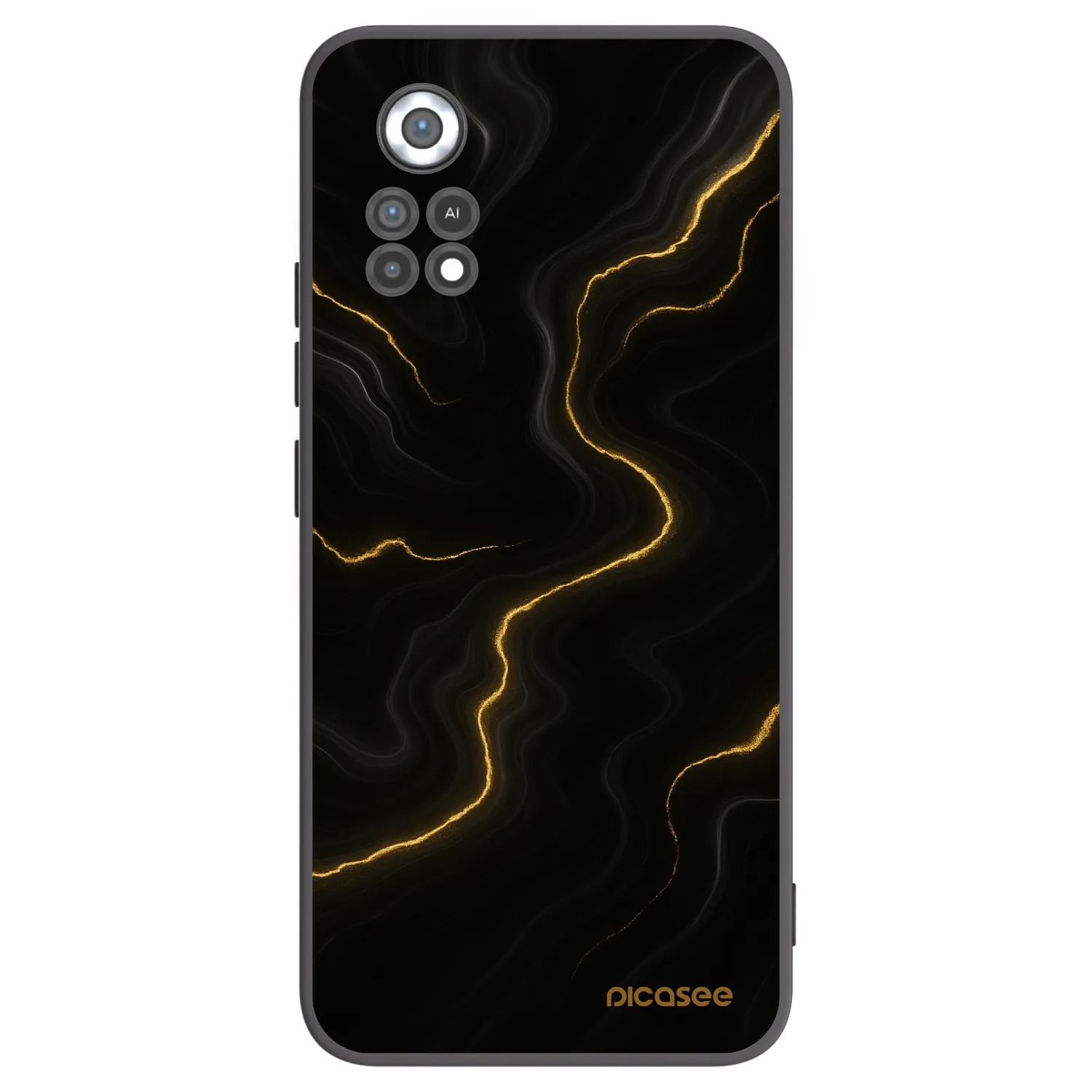 Picasee Xiaomi Poco X4 Pro 5G Hülle - Schwarzes Silikon - Thunder