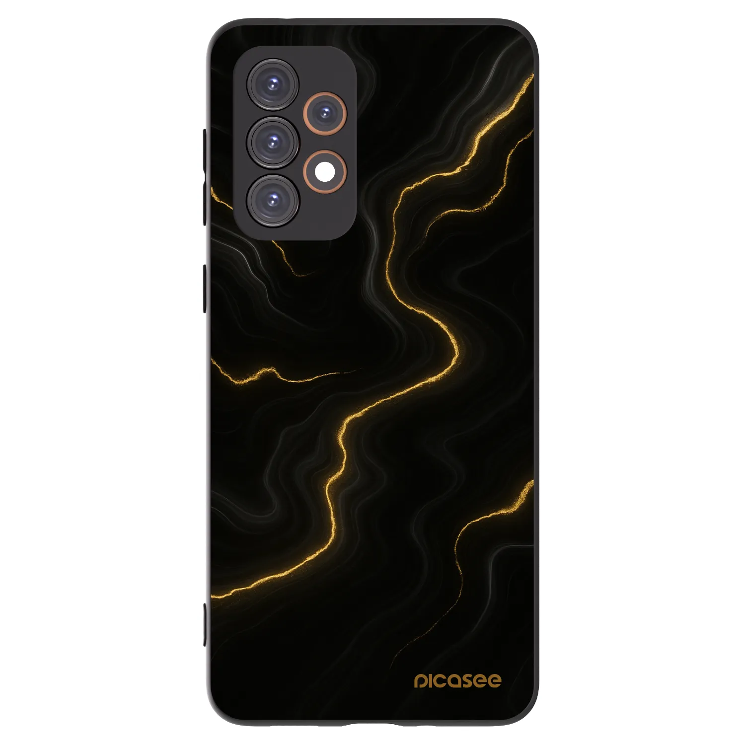 Picasee Samsung Galaxy A33 5G A336 Hülle - Schwarzes Silikon - Thunder