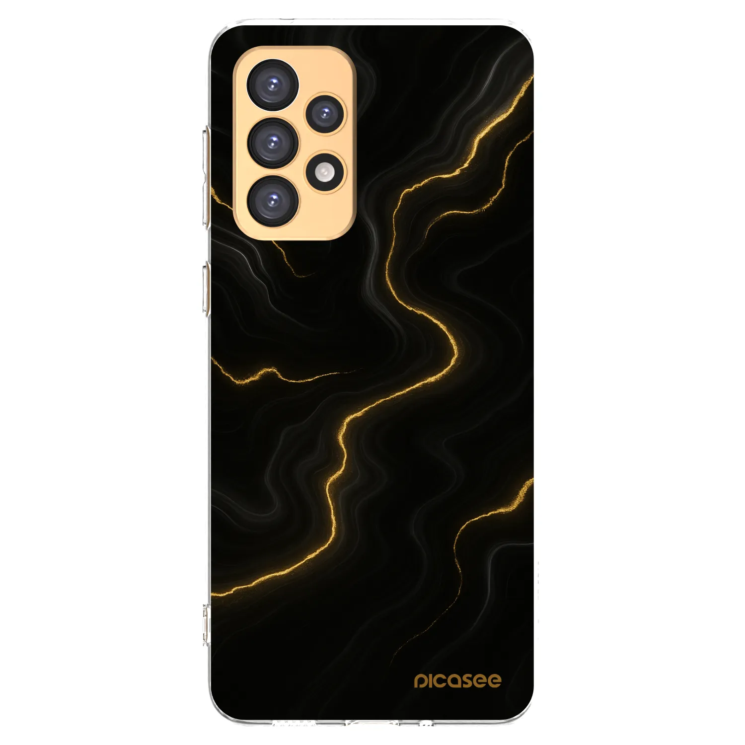 Picasee Samsung Galaxy A33 5G A336 Hülle - Transparentes Silikon - Thunder