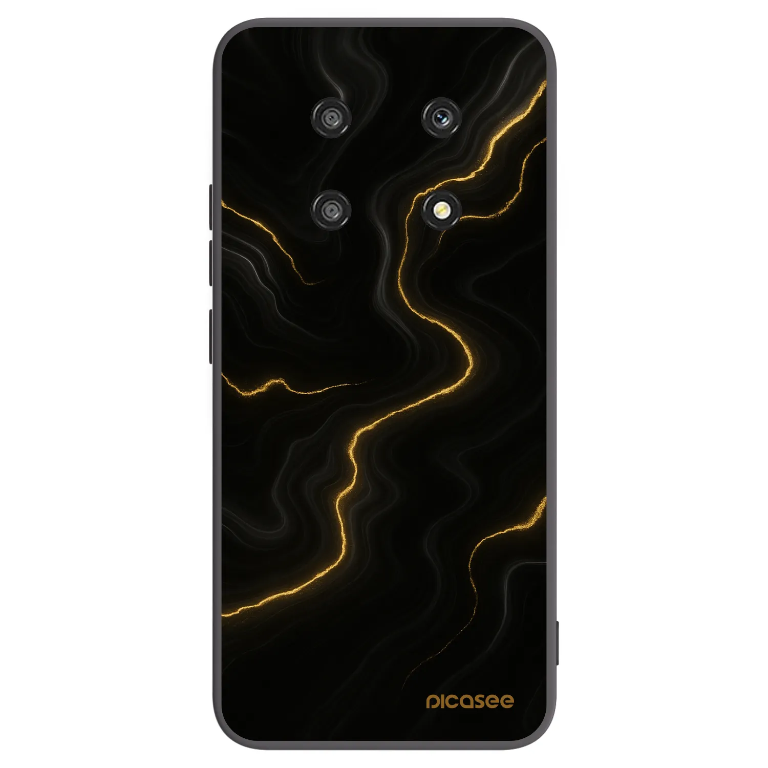 Picasee Honor Magic4 Lite 5G Hülle - Schwarzes Silikon - Thunder