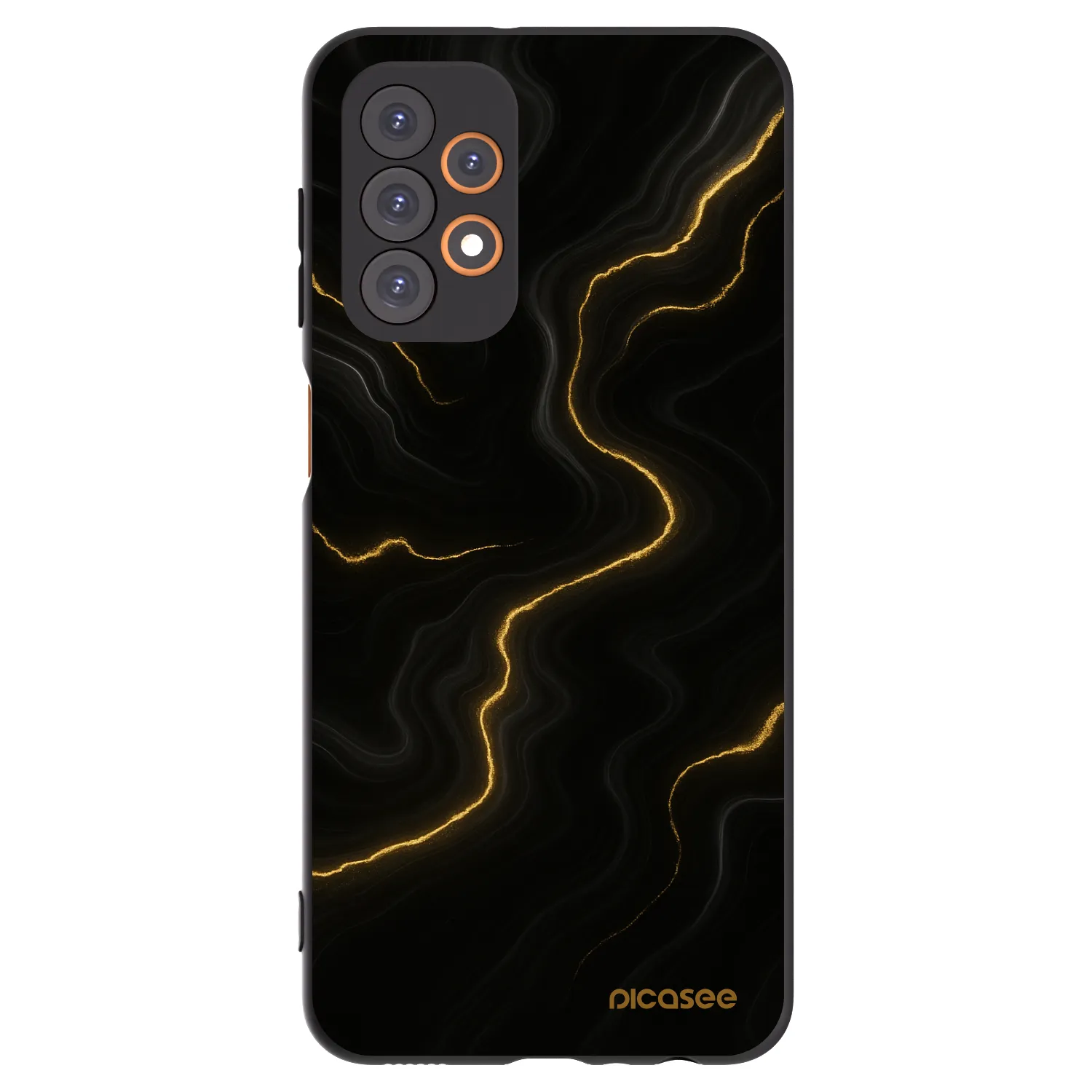 Picasee Samsung Galaxy A23 A235F 4G Hülle - Schwarzes Silikon - Thunder