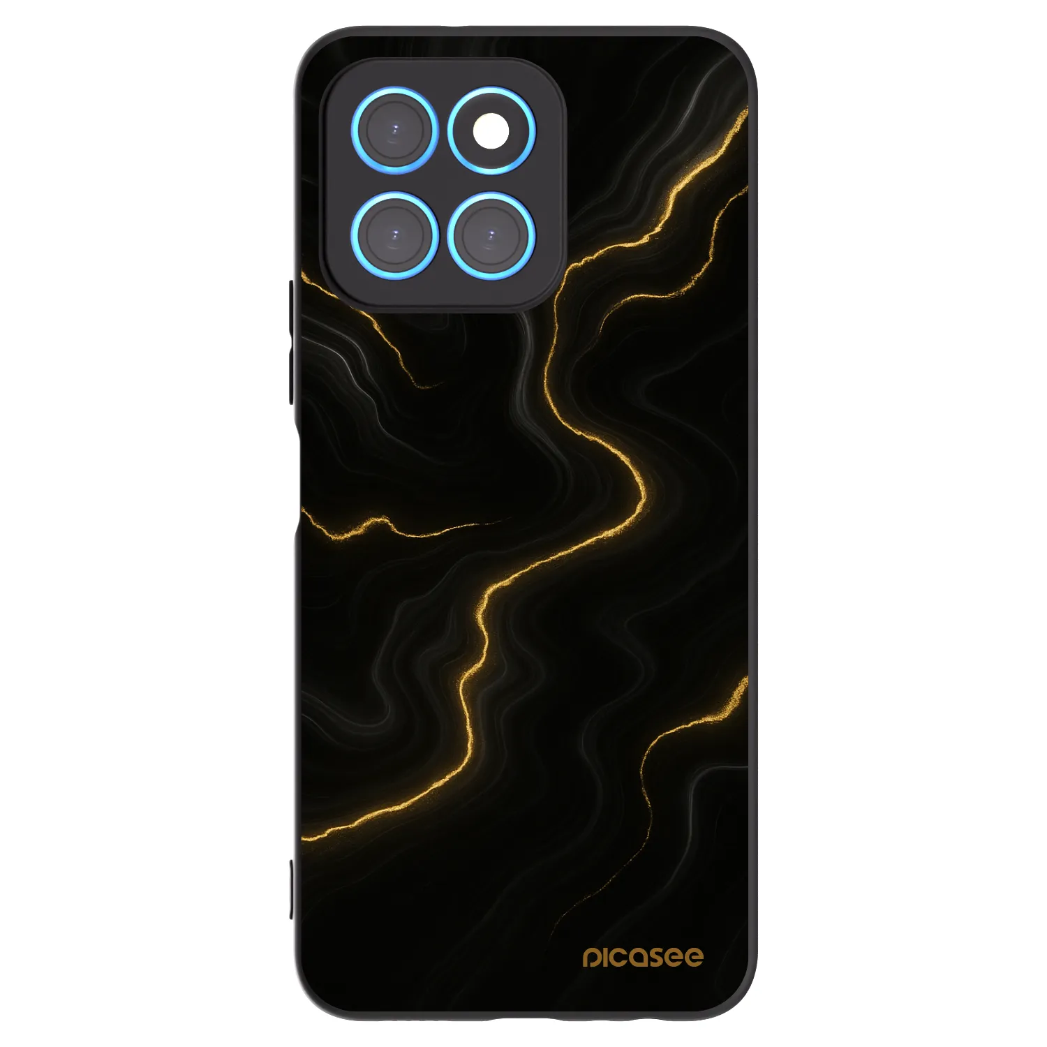 Picasee Honor X8 5G Hülle - Schwarzes Silikon - Thunder