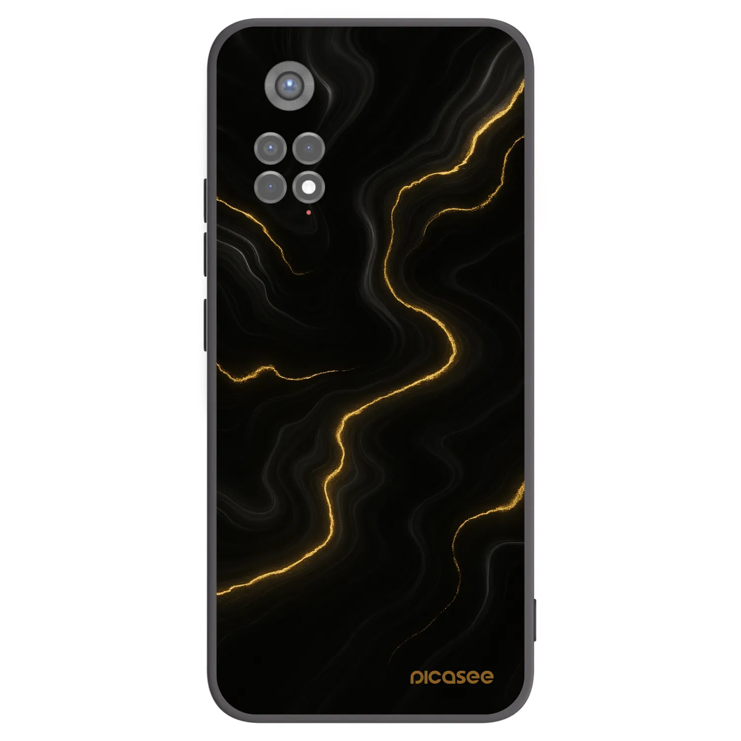 Picasee Xiaomi Redmi Note 11S 5G Hülle - Schwarzes Silikon - Thunder