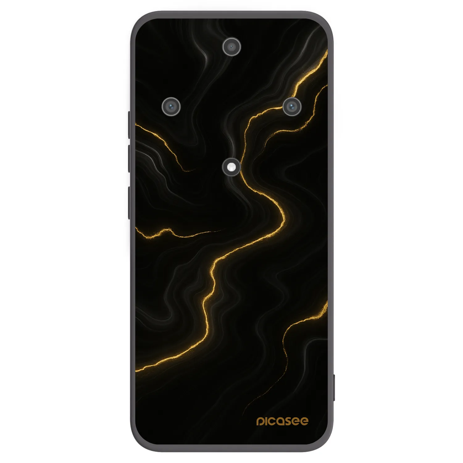 Picasee Honor Magic5 Lite 5G Hülle - Schwarzes Silikon - Thunder