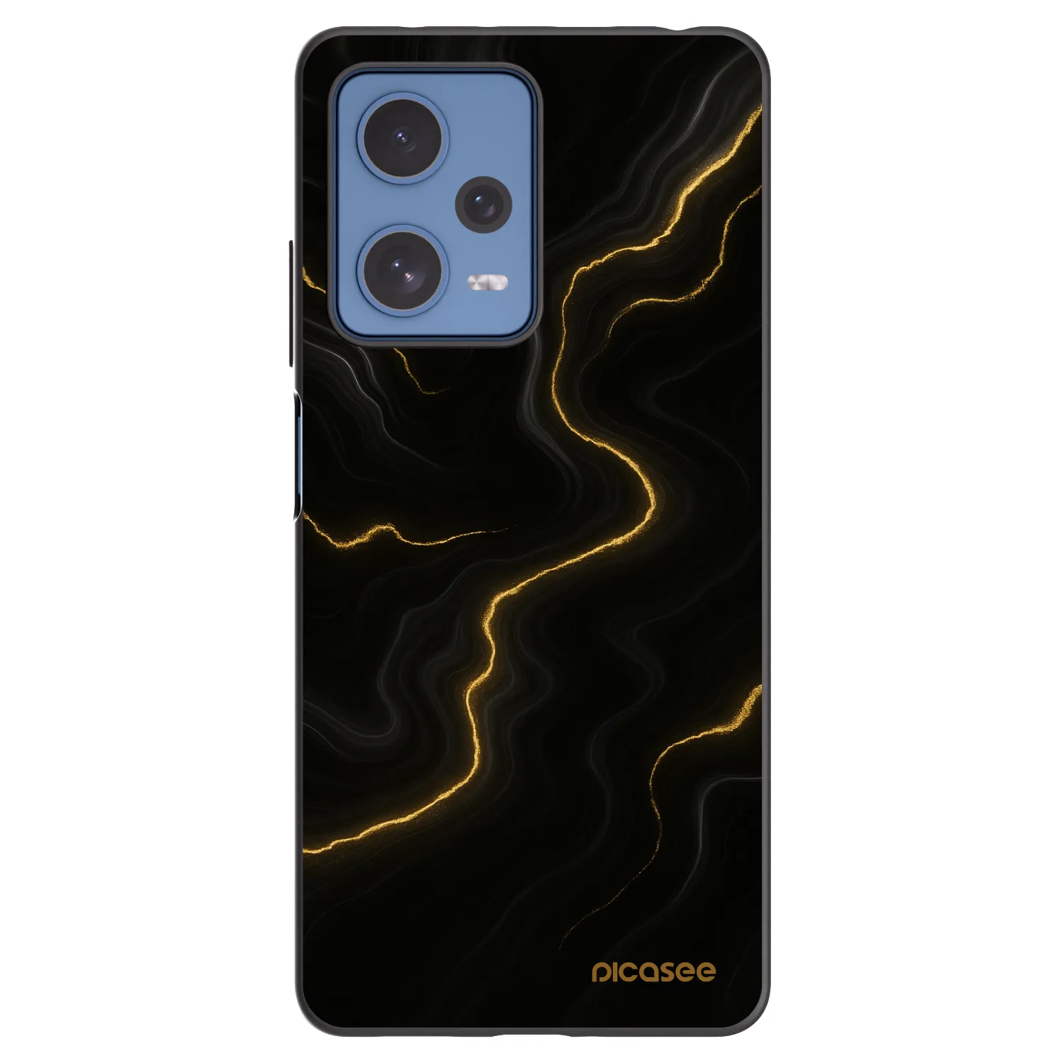 Picasee Xiaomi Redmi Note 12 Pro 5G Hülle - Schwarzes Silikon - Thunder