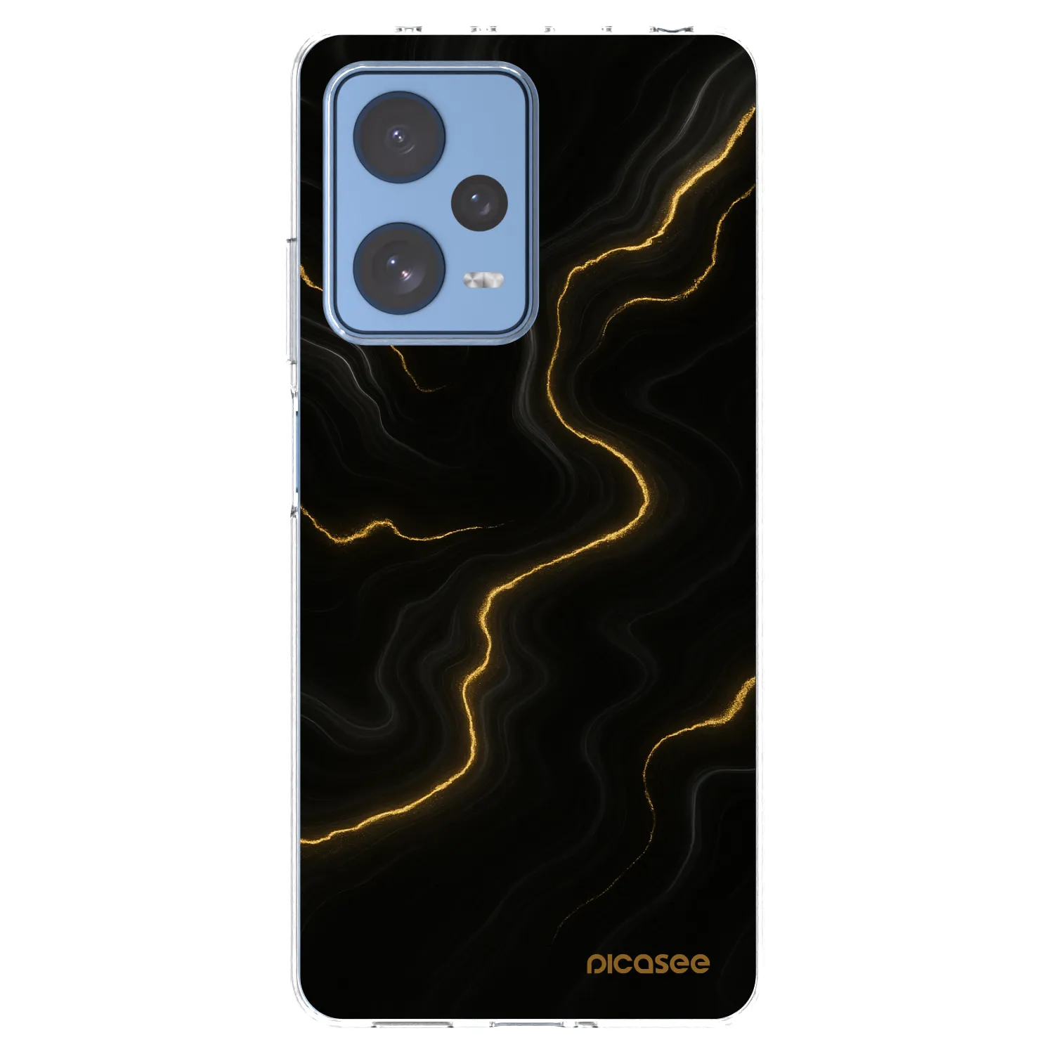 Picasee Xiaomi Redmi Note 12 Pro 5G Hülle - Transparentes Silikon - Thunder