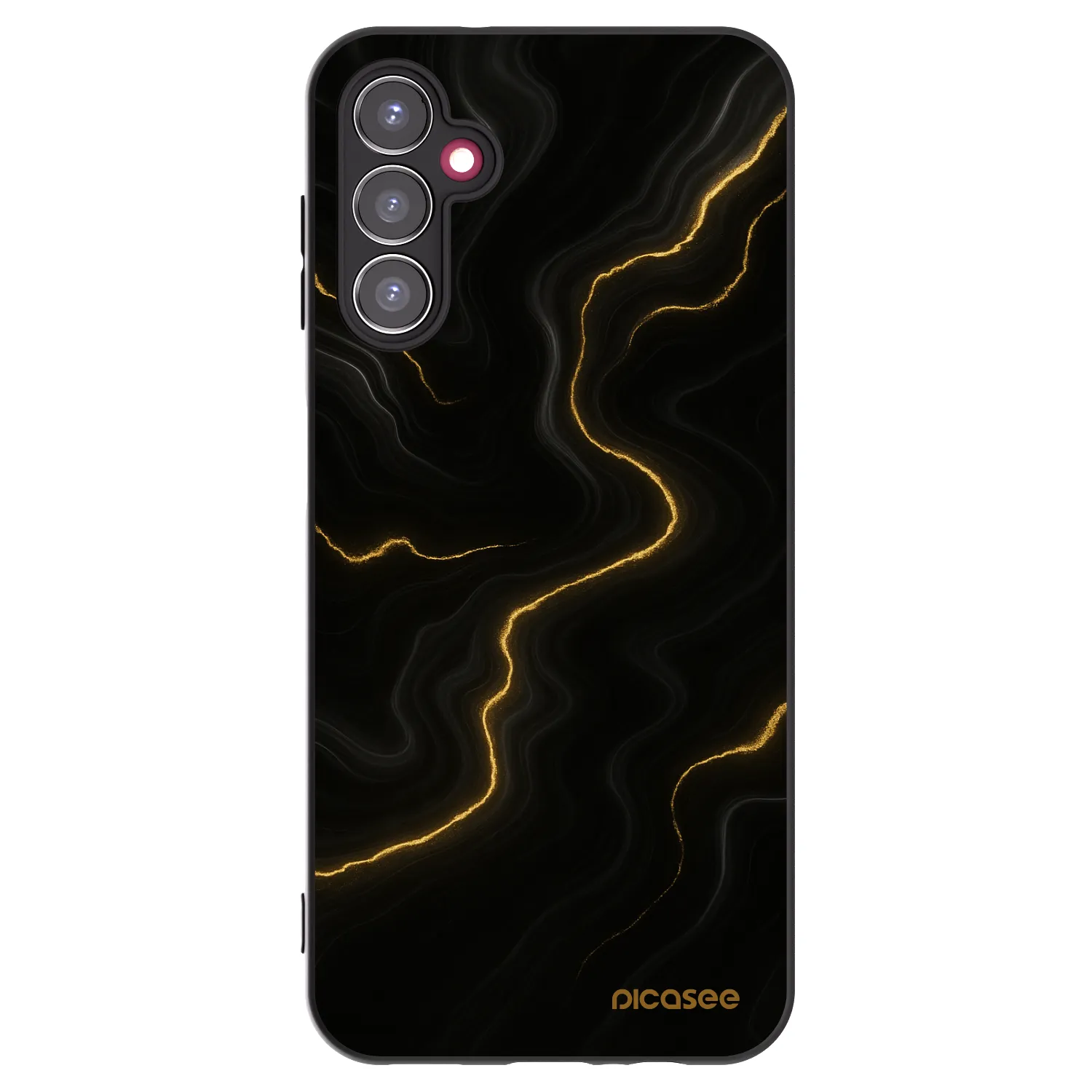Picasee Samsung Galaxy A14 4G A145R Hülle - Schwarzes Silikon - Thunder