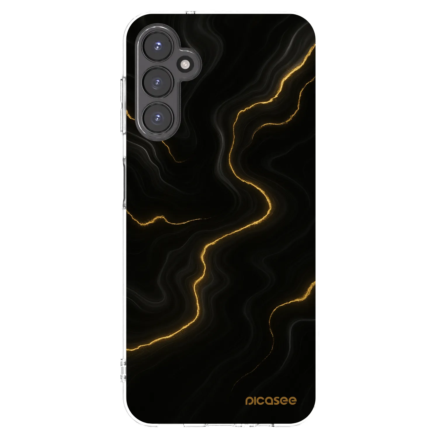 Picasee Samsung Galaxy A14 5G A146P Hülle - Transparentes Silikon - Thunder