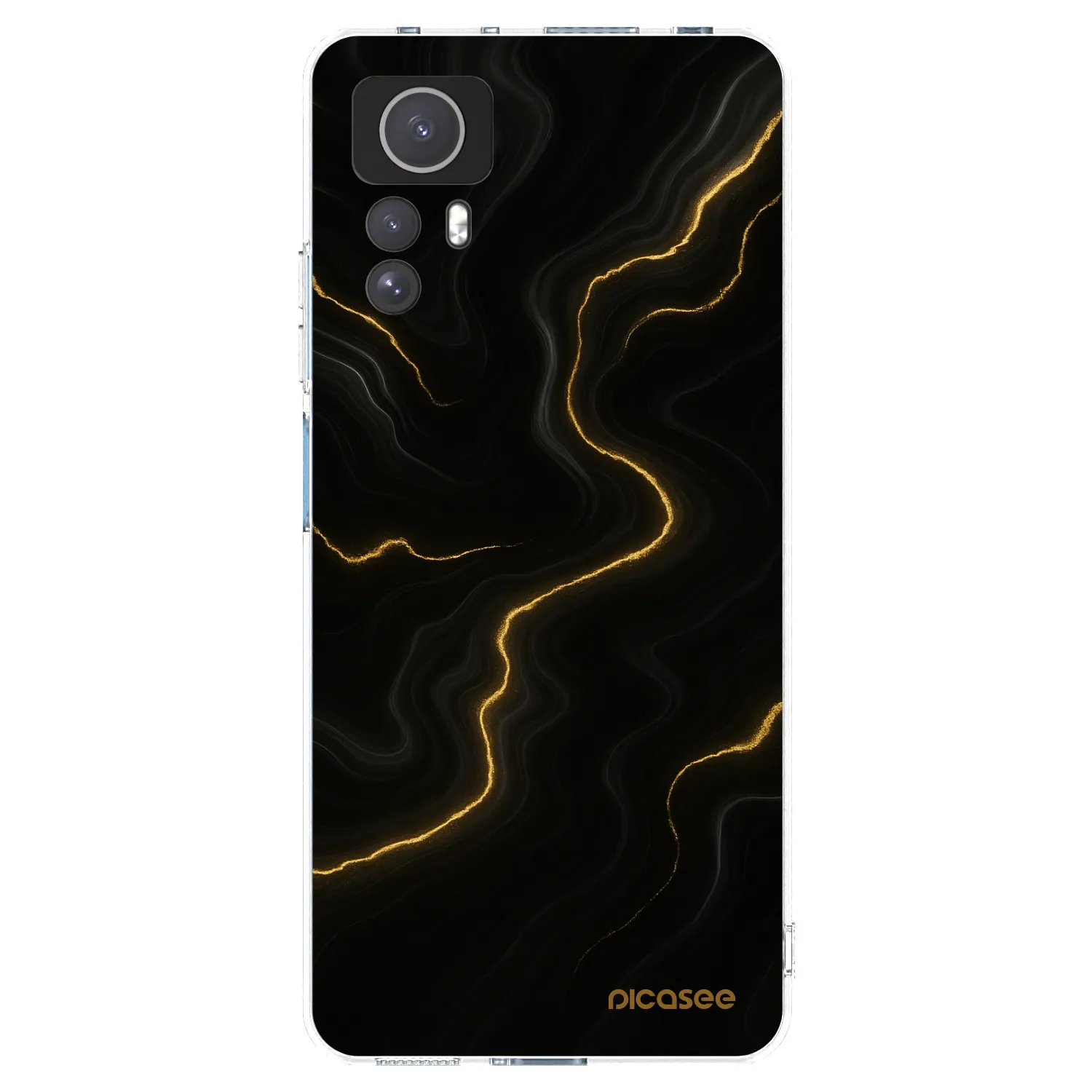 Picasee Xiaomi Redmi Note 12S Hülle - Transparentes Silikon - Thunder