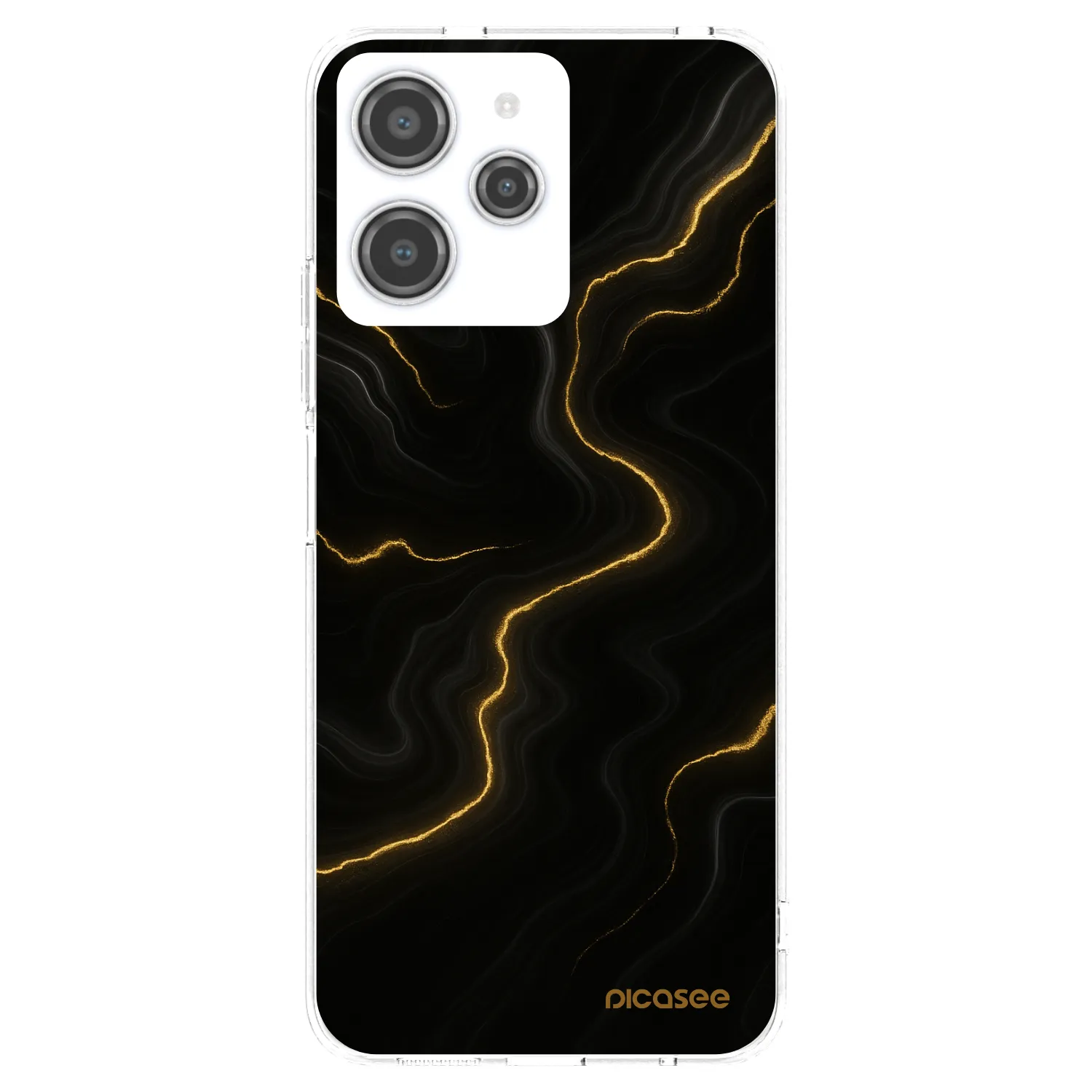 Picasee Xiaomi Redmi 12 4G Hülle - Transparentes Silikon - Thunder