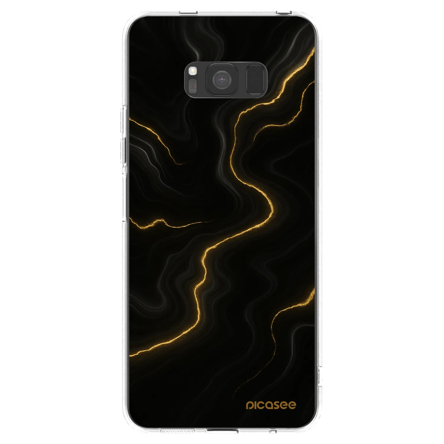 Picasee Samsung Galaxy S8 G950F Hülle - Transparentes Silikon - Thunder