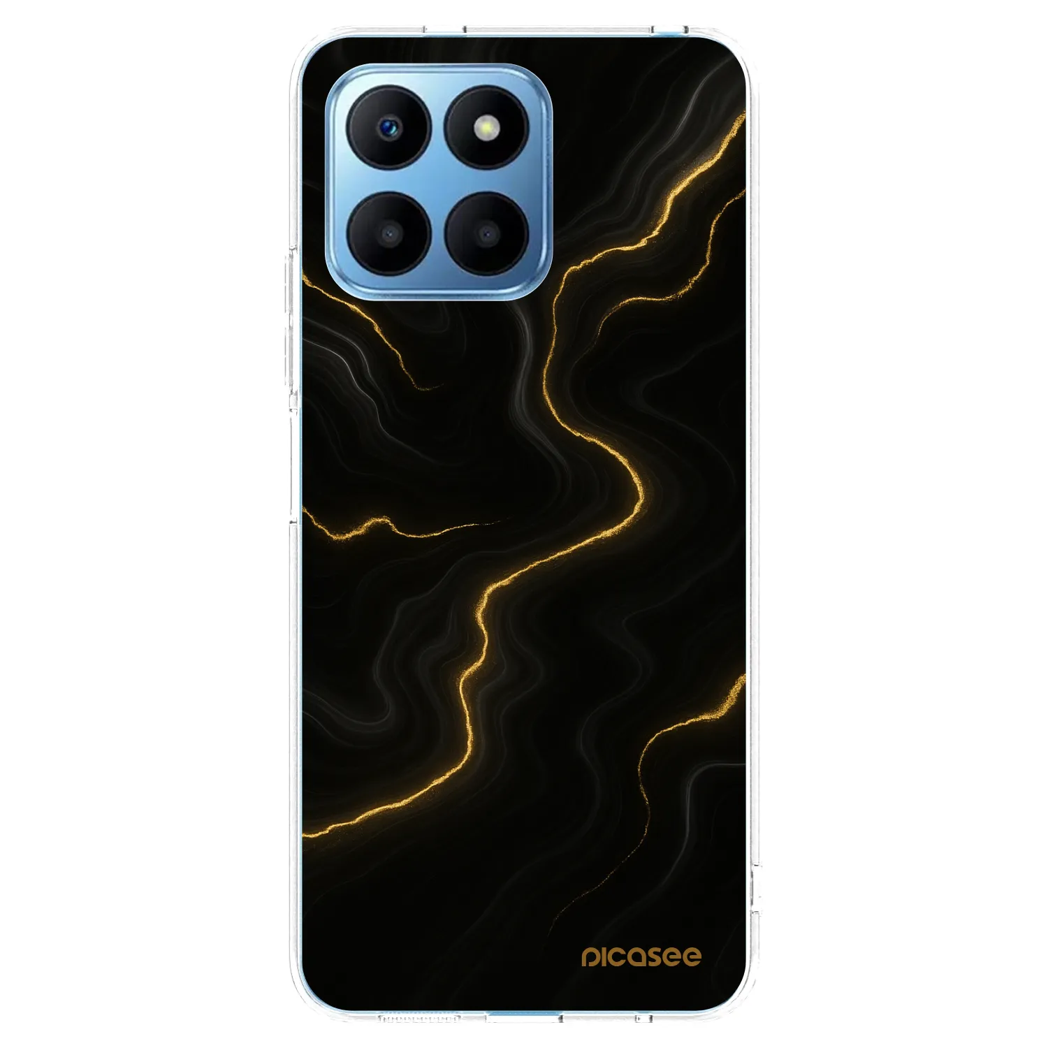 Picasee Honor 70 Lite Hülle - Transparentes Silikon - Thunder