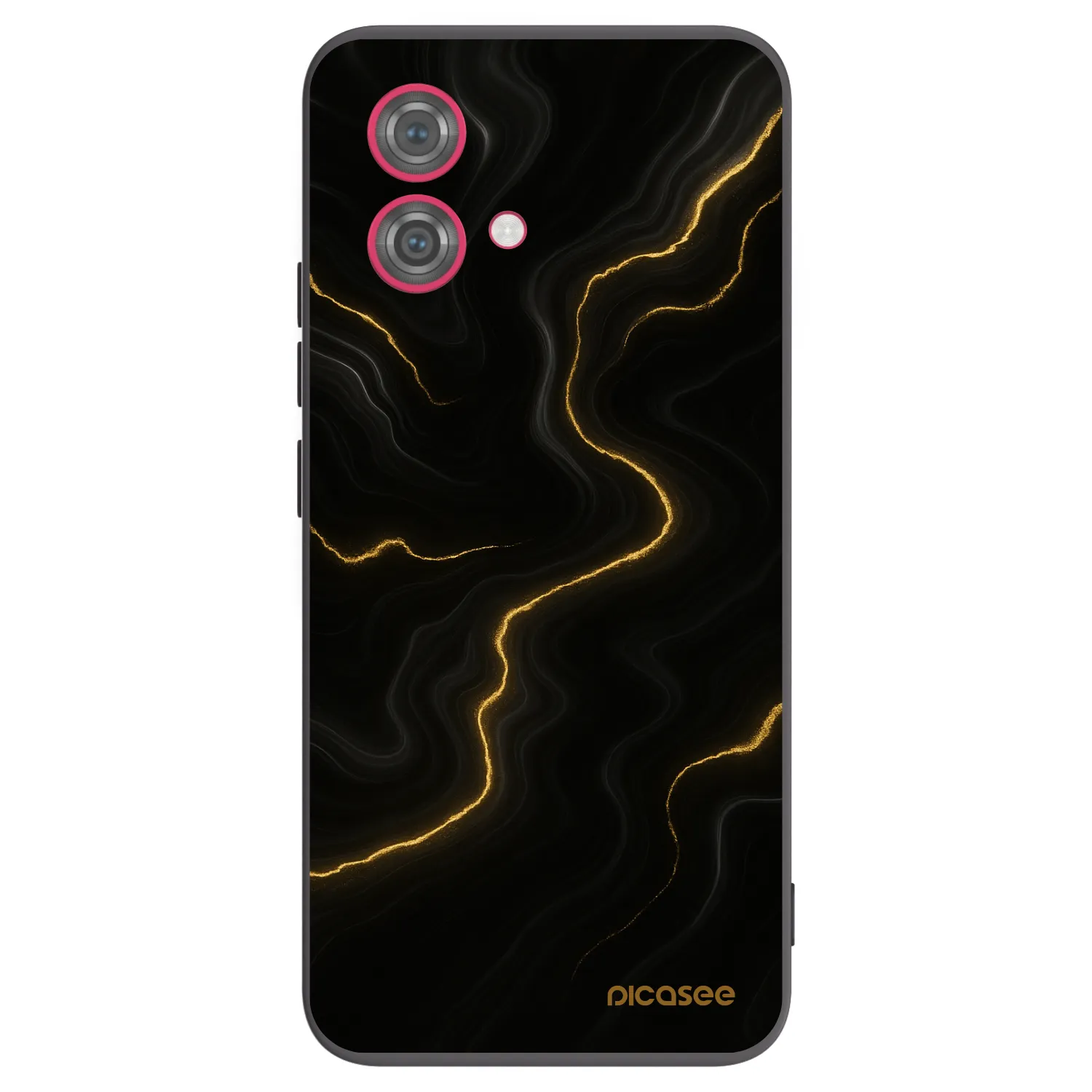 Picasee Motorola Moto G84 5G Hülle - Schwarzes Silikon - Thunder