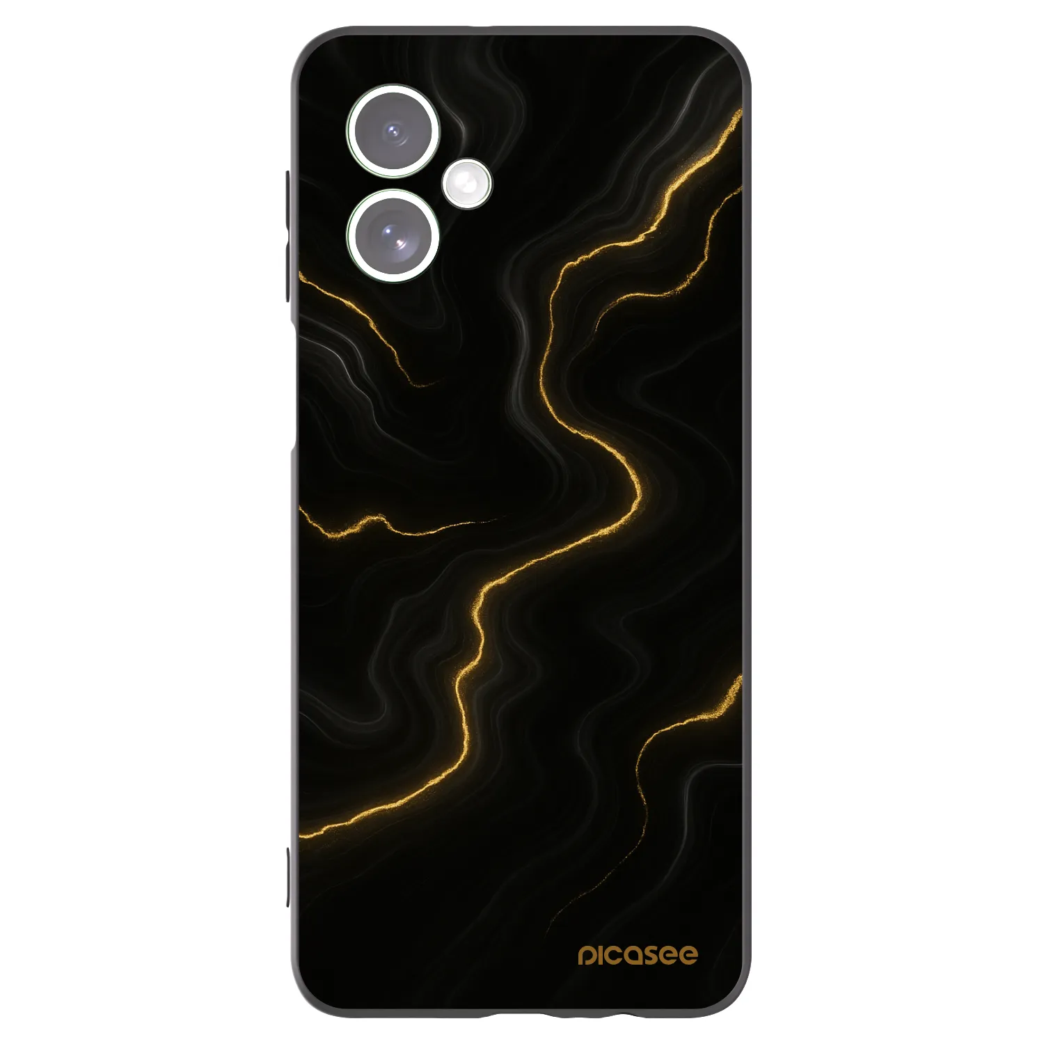 Picasee Motorola Moto G54 5G Hülle - Schwarzes Silikon - Thunder