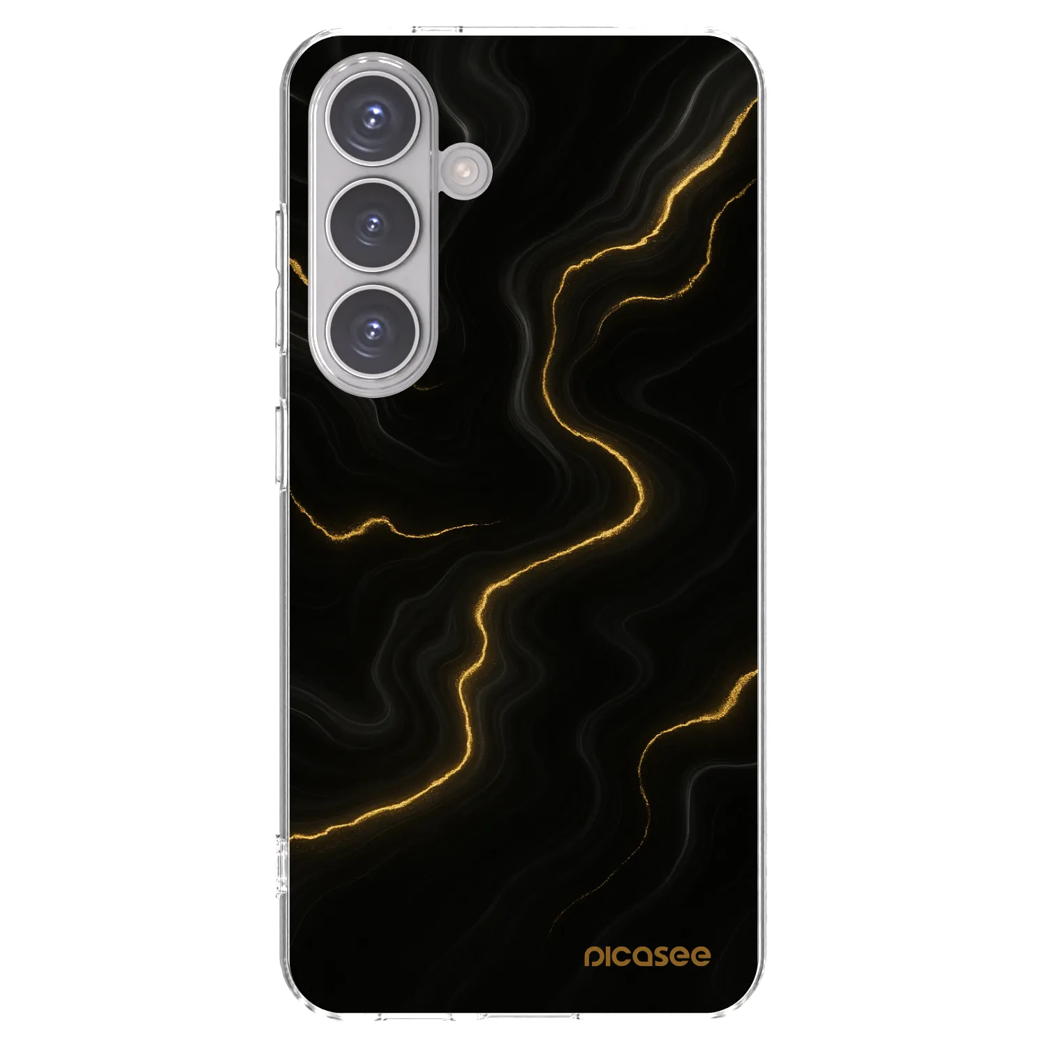 Picasee Samsung Galaxy S24 S921B 5G Hülle - Transparentes Silikon - Thunder