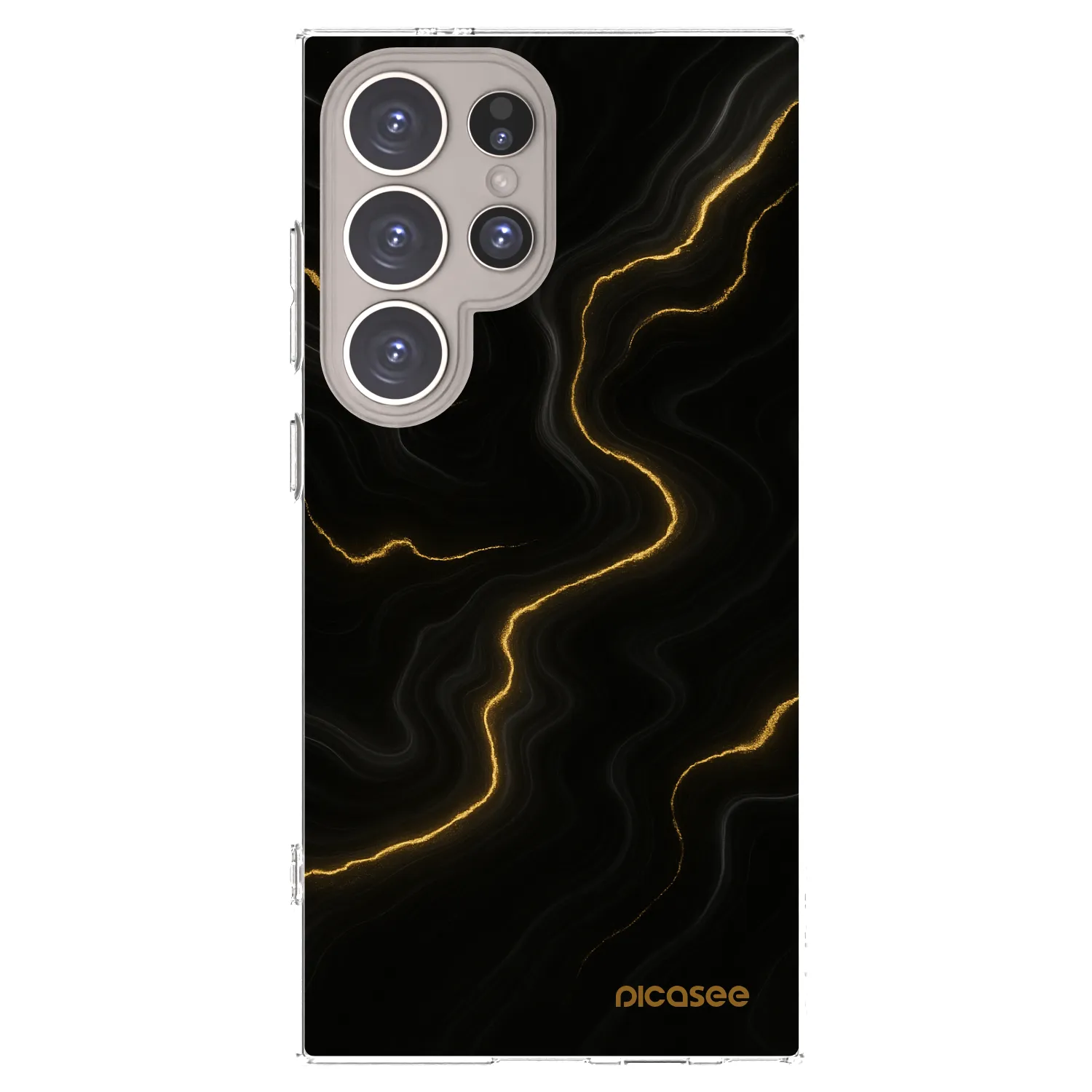 Picasee Samsung Galaxy S24 Ultra S928B 5G Hülle - Transparentes Silikon - Thunder