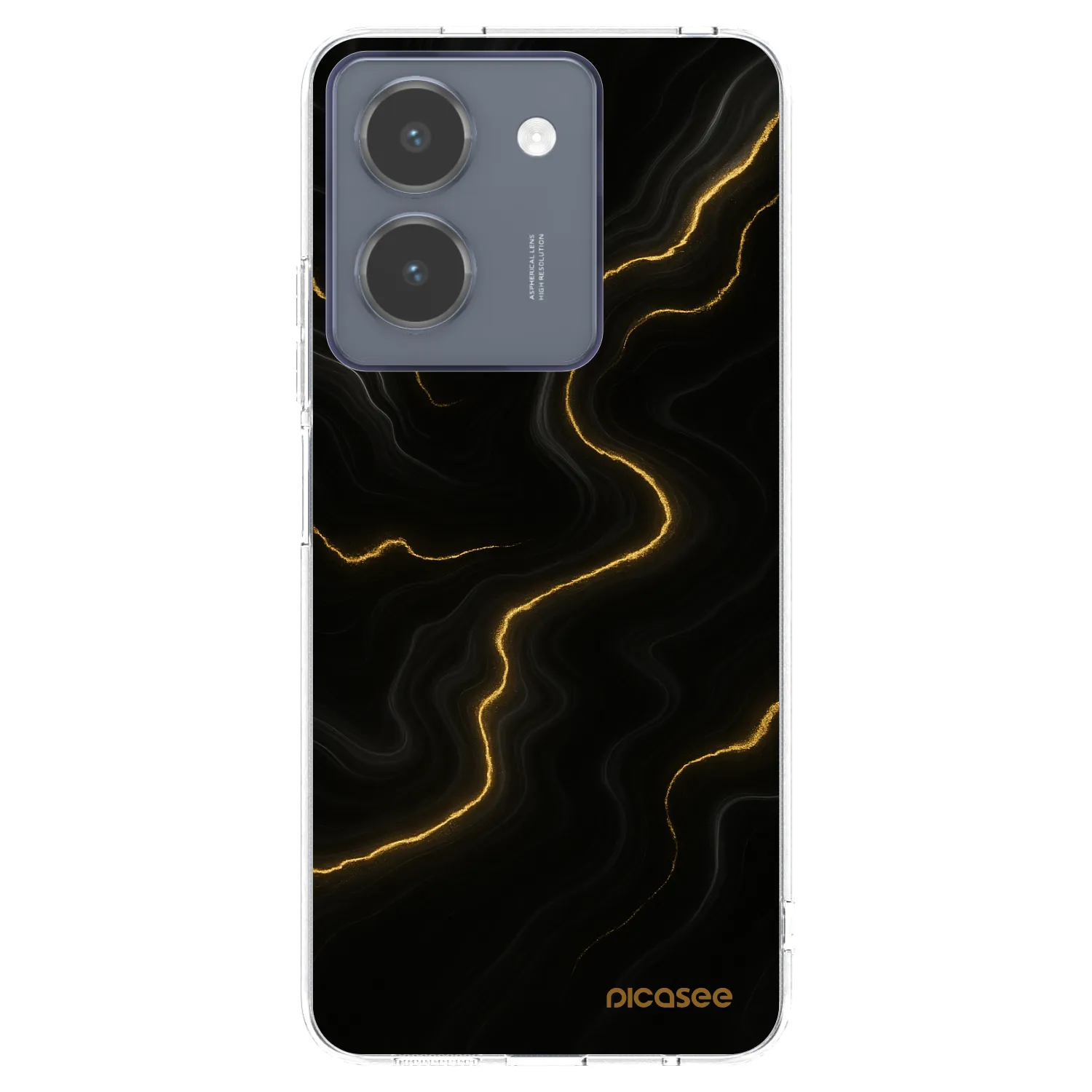 Picasee Vivo Y36 4G Hülle - Transparentes Silikon - Thunder