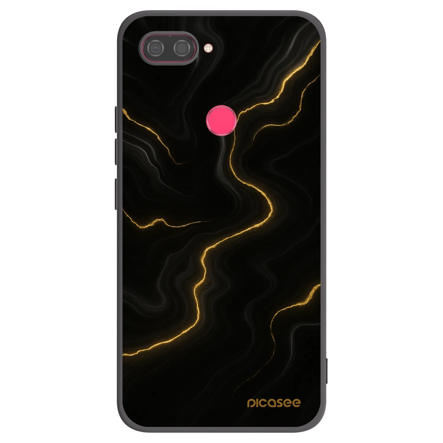 Picasee Xiaomi Mi 8 Lite Hülle - Schwarzes Silikon - Thunder