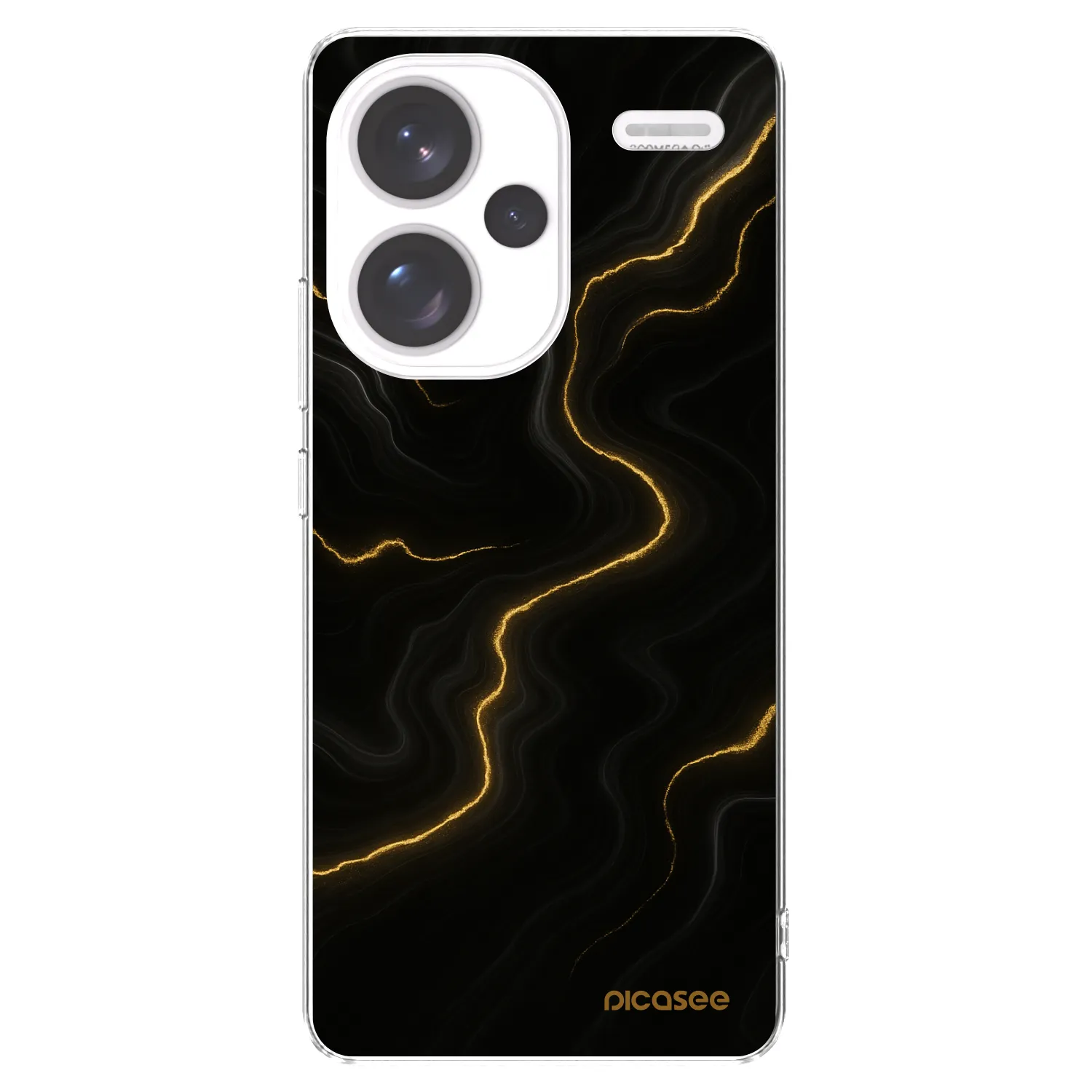 Picasee Xiaomi Redmi Note 13 Pro+ 5G Hülle - Transparentes Silikon - Thunder