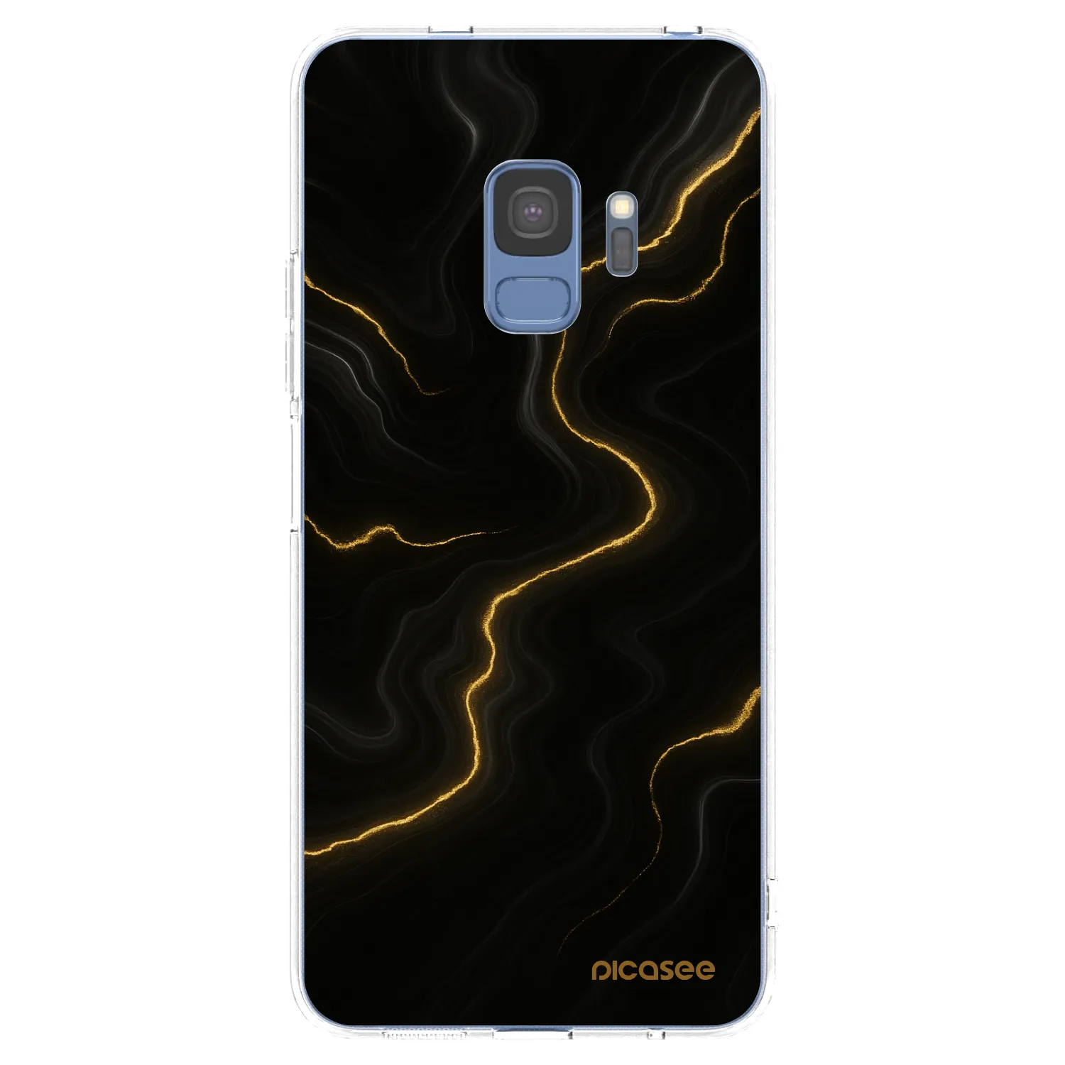 Picasee Samsung Galaxy S9 G960F Hülle - Transparentes Silikon - Thunder