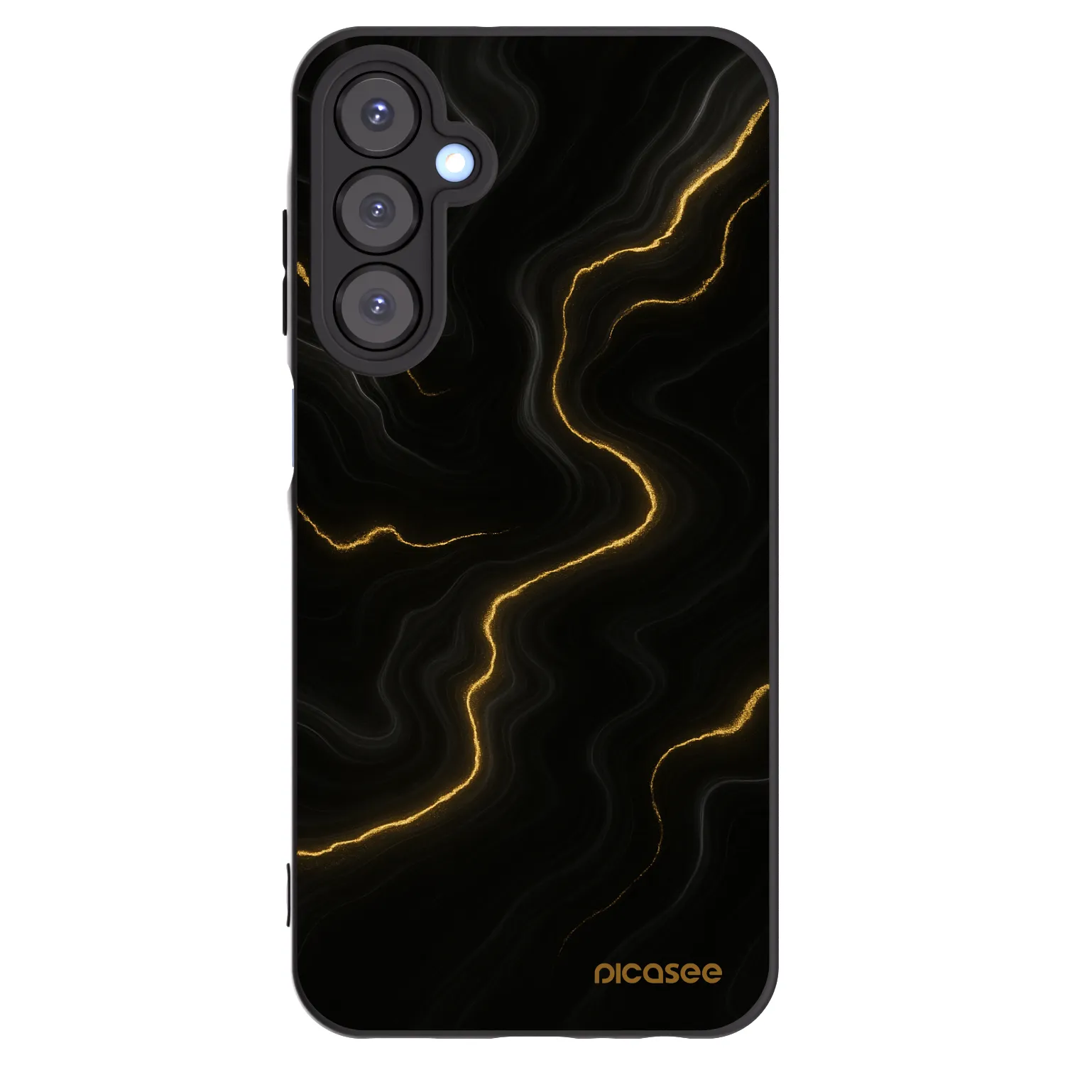 Picasee Samsung Galaxy A25 A256B 5G Hülle - Schwarzes Silikon - Thunder