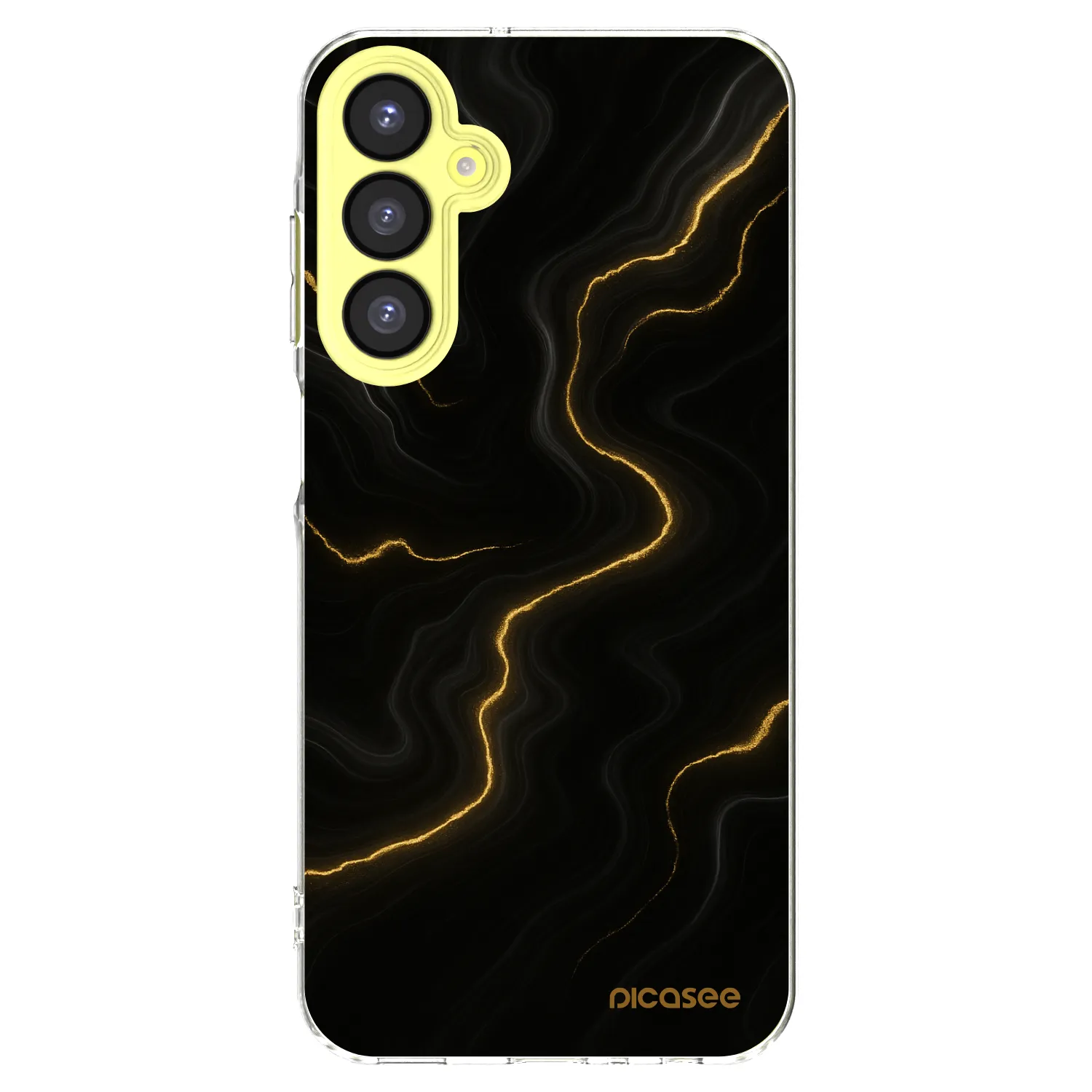 Picasee Samsung Galaxy A25 A256B 5G Hülle - Transparentes Silikon - Thunder