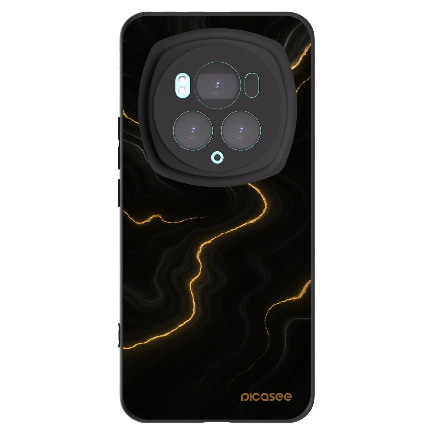 Picasee Honor Magic6 Pro Hülle - Schwarzes Silikon - Thunder