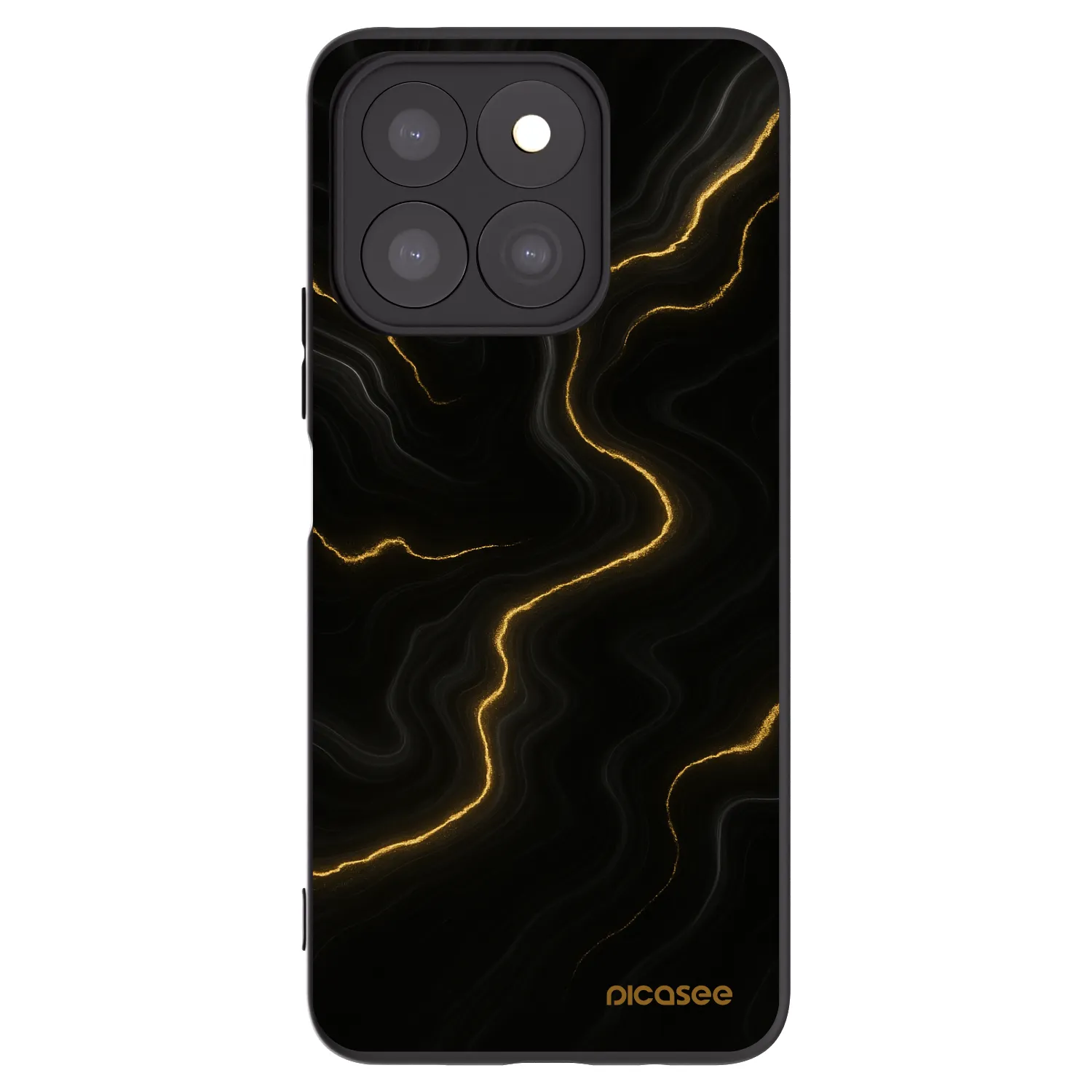 Picasee Honor X8b Hülle - Schwarzes Silikon - Thunder