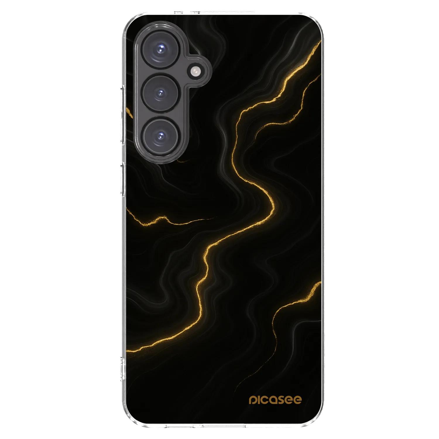 Picasee Samsung Galaxy S24 FE S721B Hülle - Transparentes Silikon - Thunder