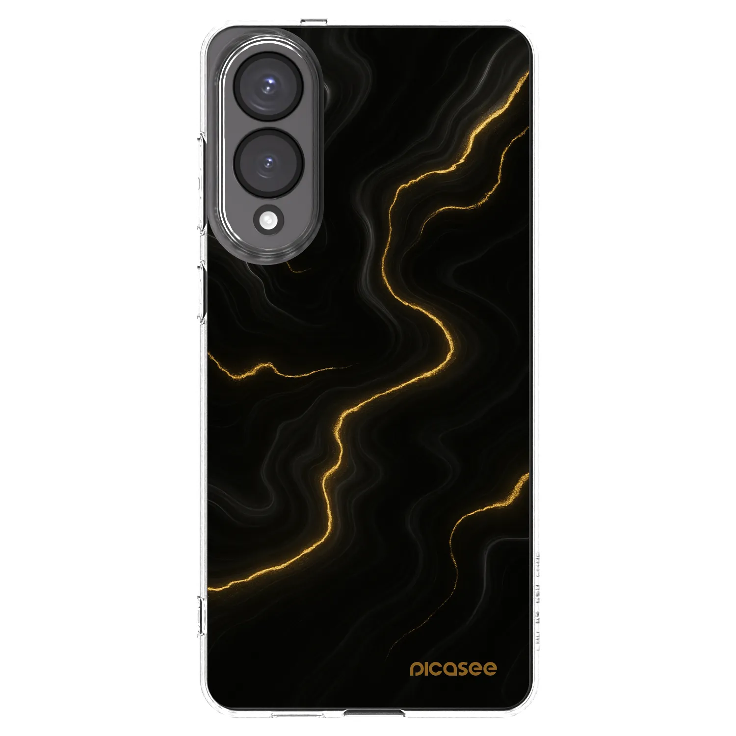 Picasee Samsung Galaxy S25 Edge 5G Hülle - Transparentes Silikon - Thunder