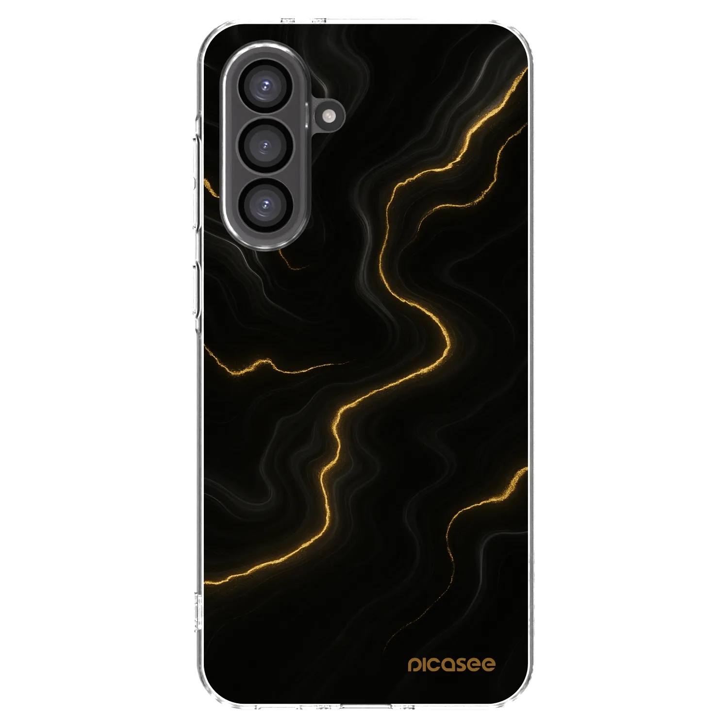 Picasee Samsung Galaxy A56 5G A566B Hülle - Transparentes Silikon - Thunder