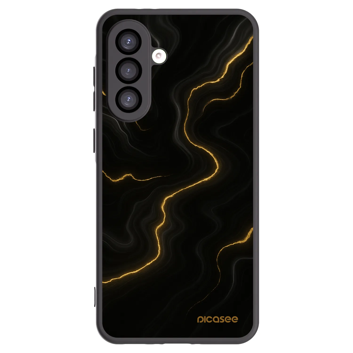 Picasee Samsung Galaxy A26 5G A266B Hülle - Schwarzes Silikon - Thunder