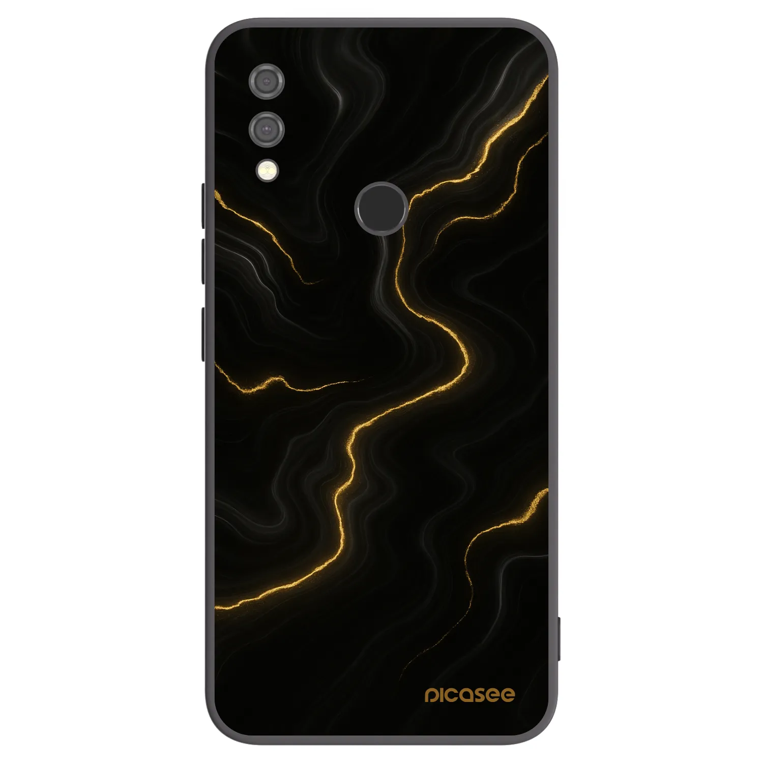 Picasee Xiaomi Redmi Note 7 Hülle - Schwarzes Silikon - Thunder