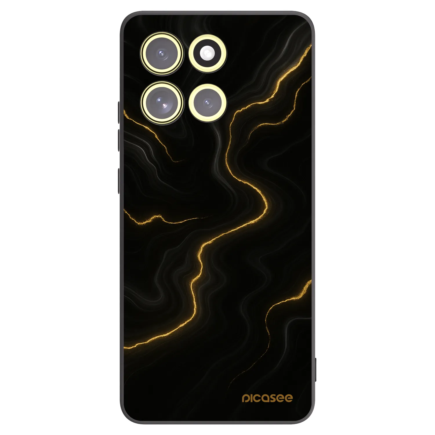 Picasee Motorola Moto G86 5G Hülle - Schwarzes Silikon - Thunder