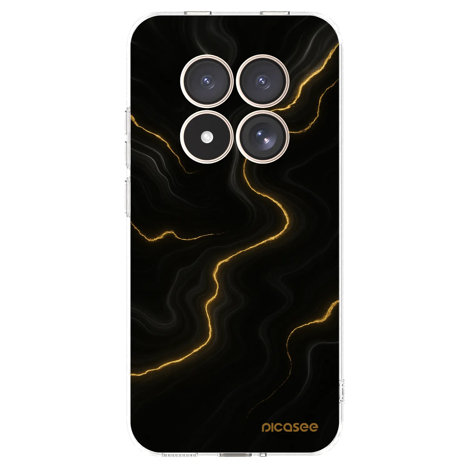 Picasee Xiaomi Redmi Note 15 Pro 4G Hülle - Transparentes Silikon - Thunder