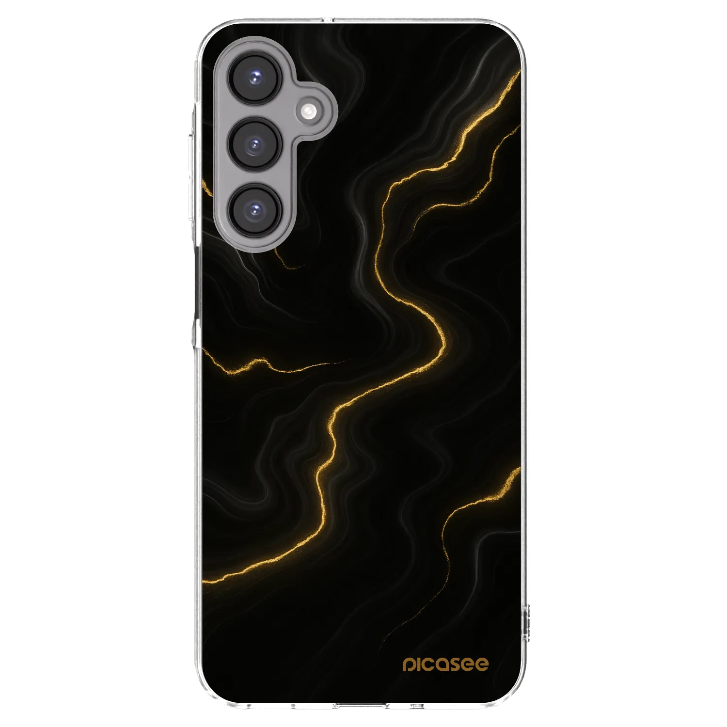 Picasee Samsung Galaxy A16 4G Hülle - Transparentes Silikon - Thunder