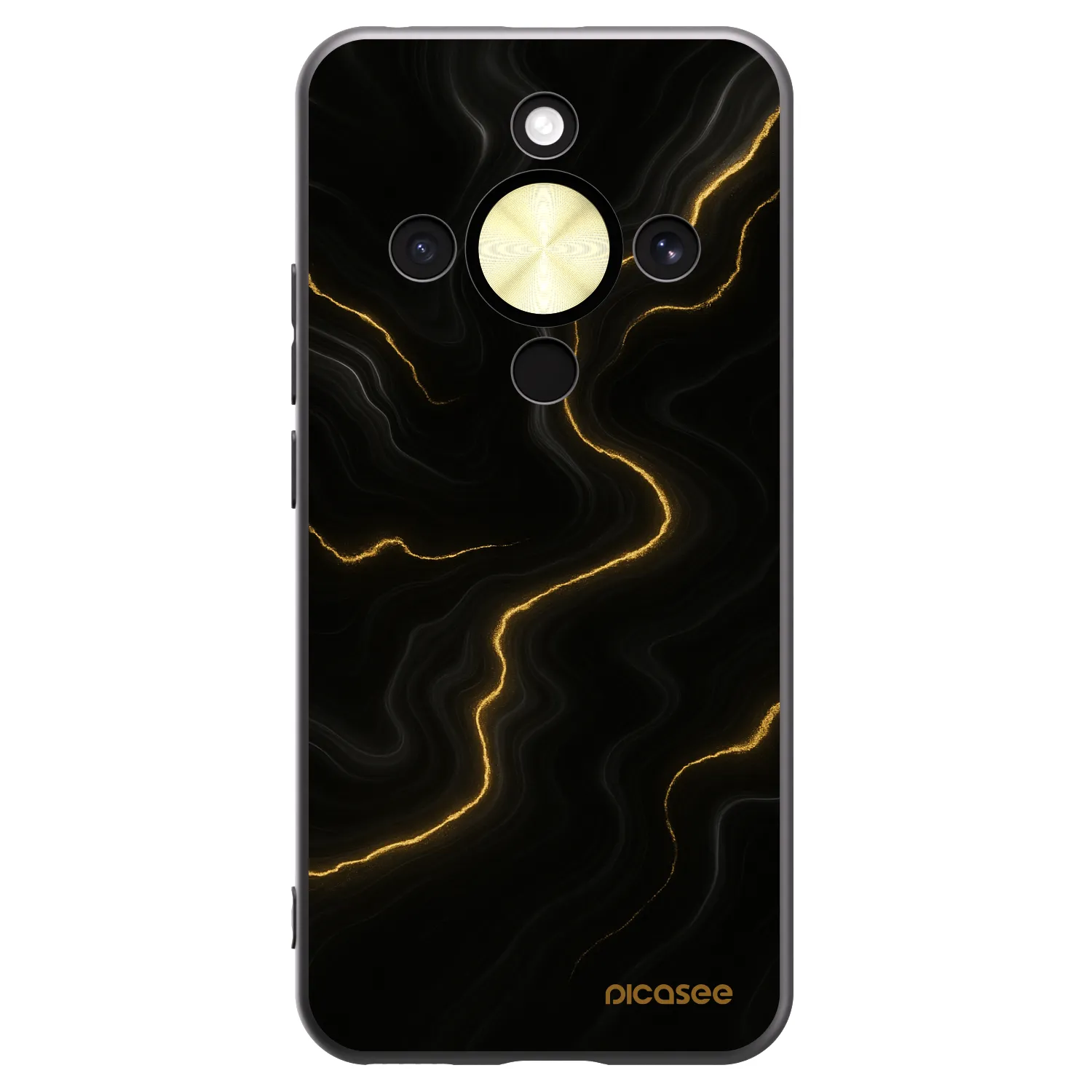 Picasee Honor Magic8 Lite 5G Hülle - Schwarzes Silikon - Thunder